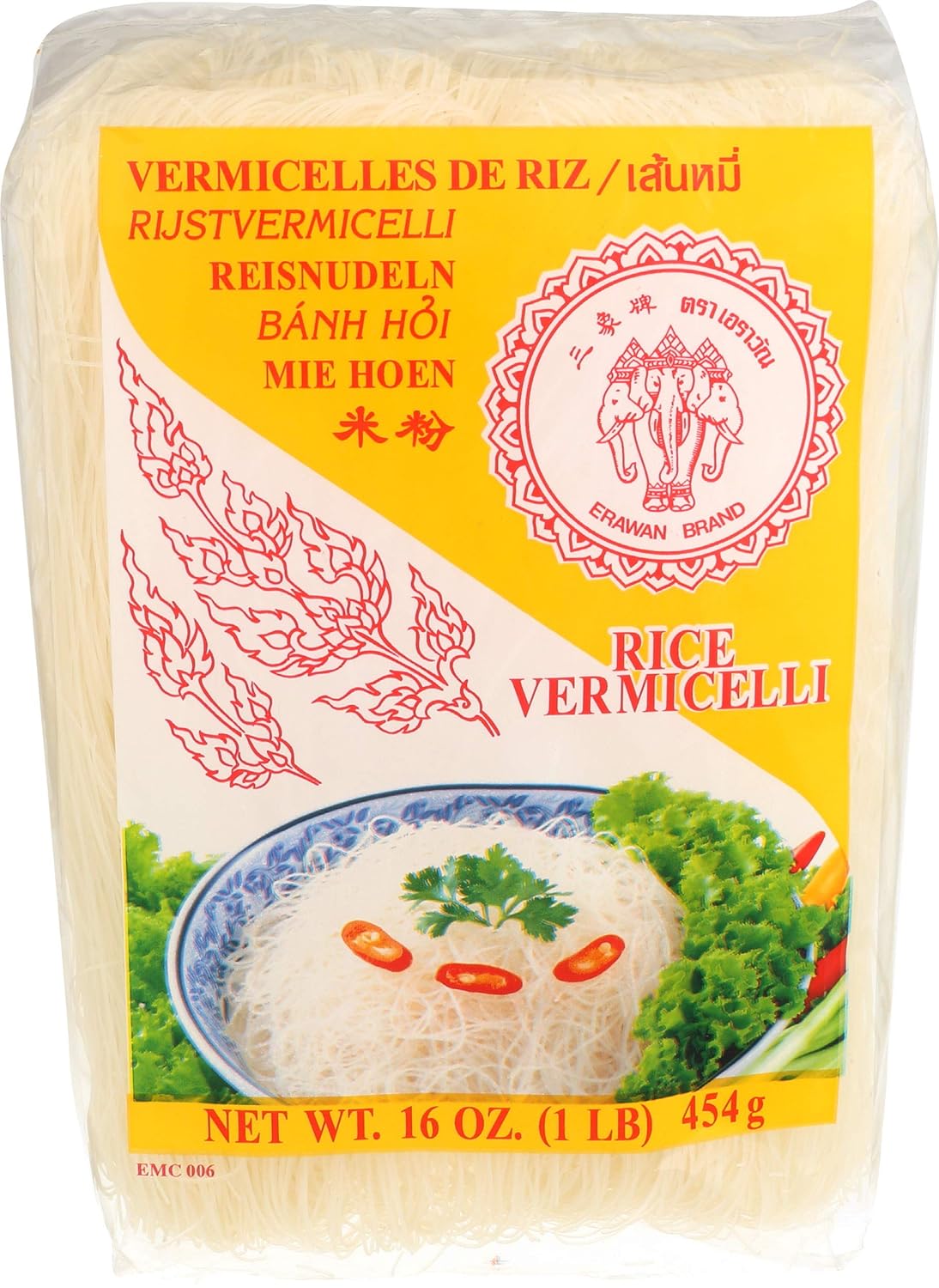 ERAWAN Fideos de arroz de fideos, 16 onzas