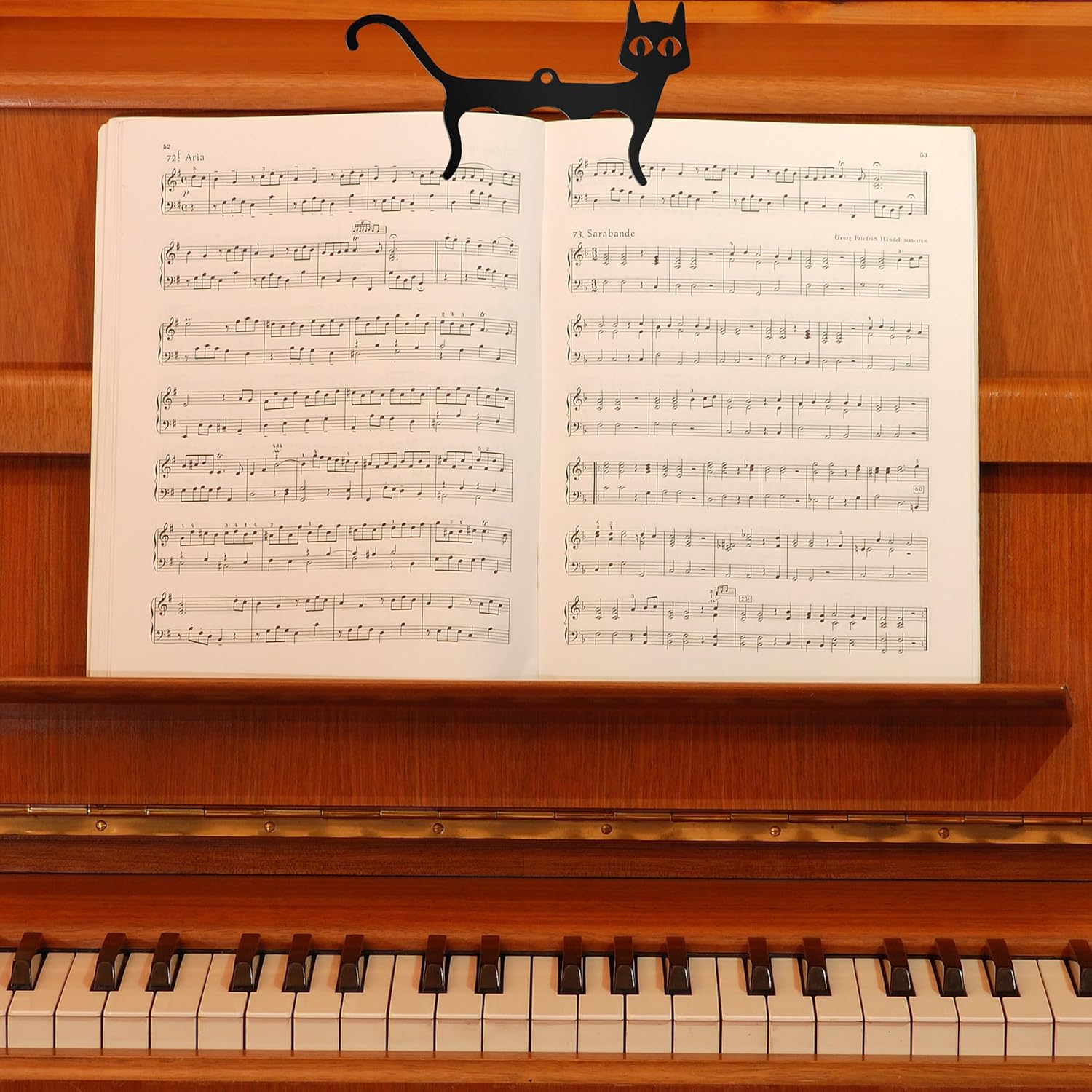 YHNTGB 2 clips de metal para libros de música, soportes para páginas de partituras musicales, clips para soportes de partituras, lindo marcador de