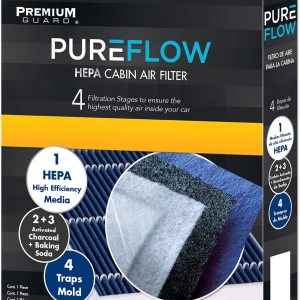 Filtro de aire de cabina PureFlow HEPA PC99206HX  Compatible con Kia Optima 2020-16, Hyundai Sonata 2019-16 Filtro de aire de cabina PureFlow HEPA PC99206HX  Compatible con Kia Optima 2020-16, Hyundai Sonata 2019-16