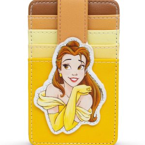 Cartera de Disney, cartera de personajes, tarjetero de identificación, Bella y la Bestia Belle Pose Yellows, piel vegana, Amarillo, Casual Cartera de Disney, cartera de personajes, tarjetero de identificación, Bella y la Bestia Belle Pose Yellows, piel vegana, Amarillo, Casual