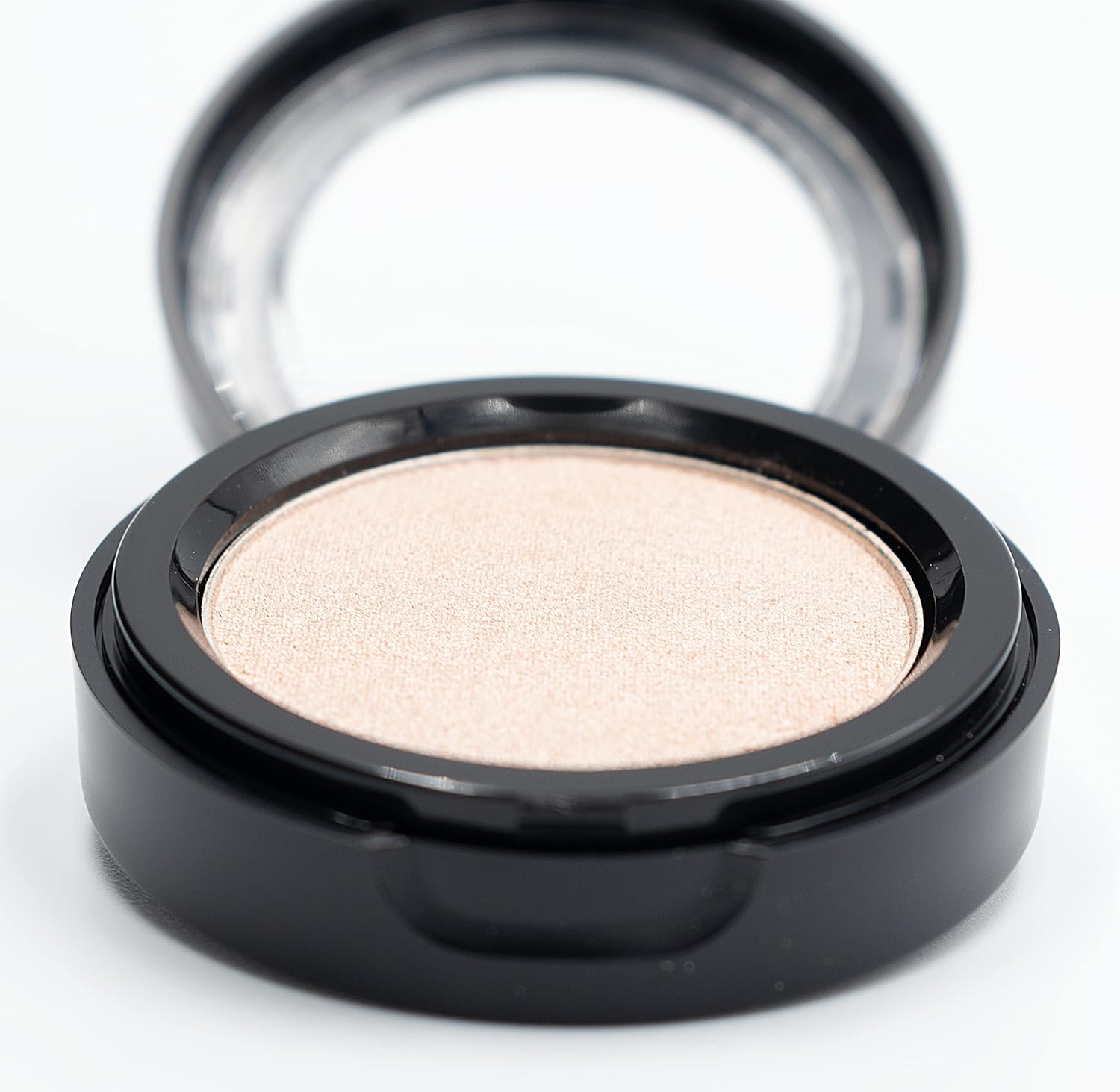 Sombra de ojos en polvo prensado mate, pigmento profundo, brillo de lujo, sombras de ojos negras, sin talco ni parabenos, vegano, sin pruebas de