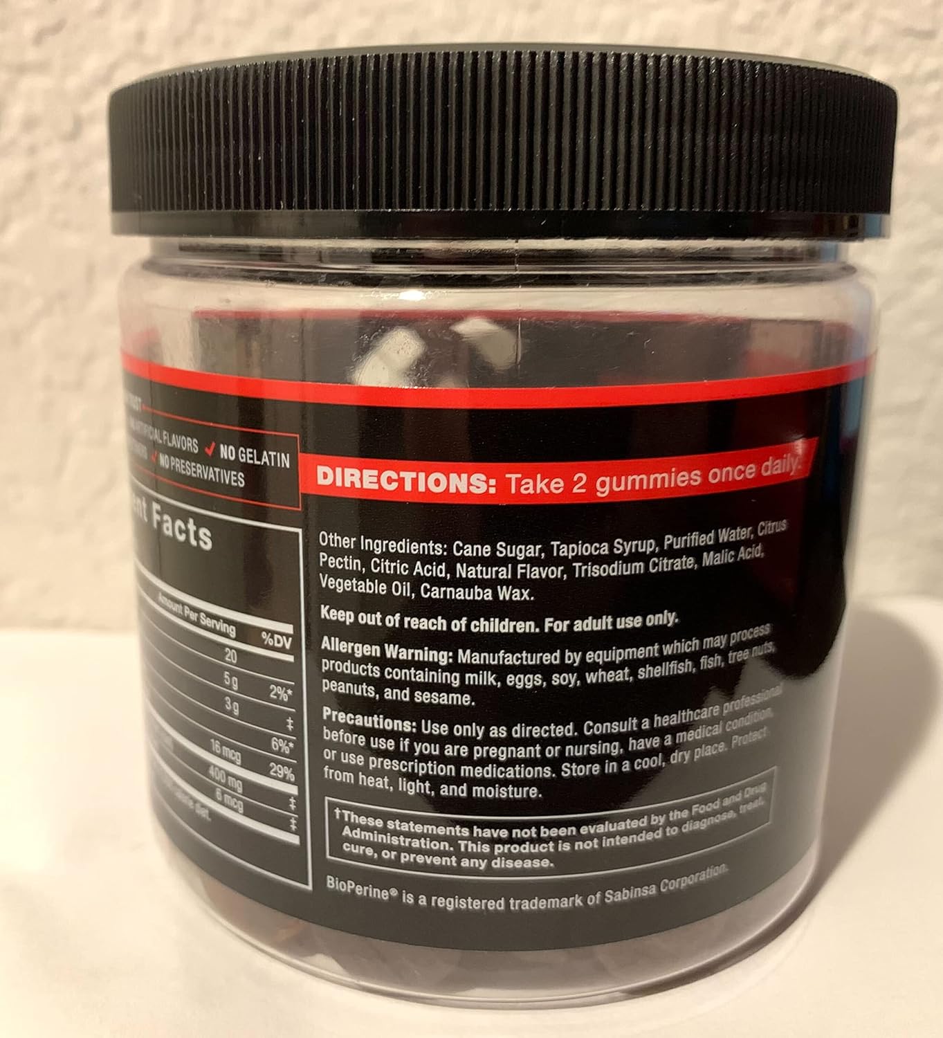 Force Factor Gomitas de maca negra, paquete de 2, raíz de maca negra para mejorar la vitalidad masculina, aumentar la energía y la fuerza, con