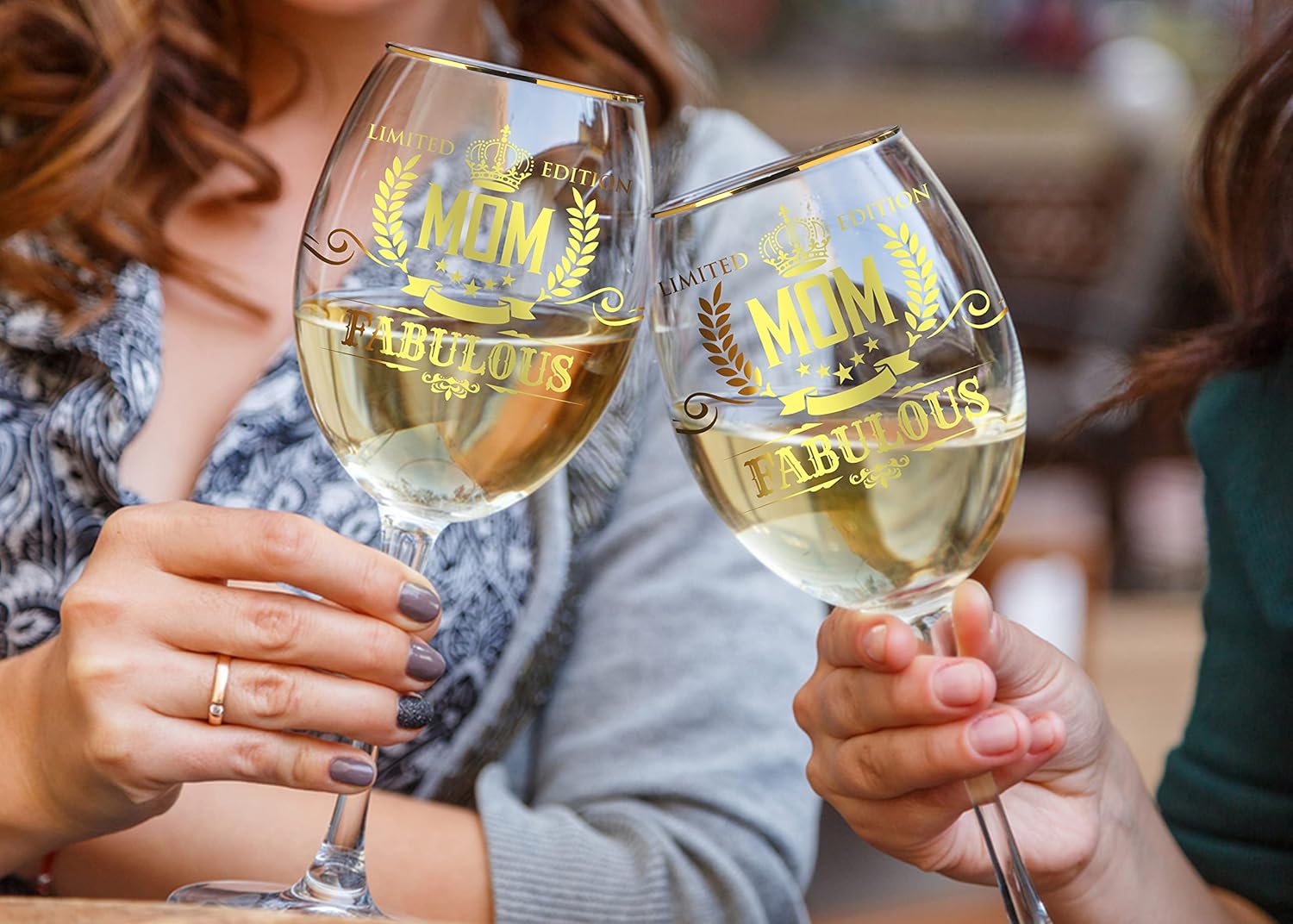 Kies Regalos de regalo para mamá, copa de vino, regalos personalizados para mujeres, regalos de cumpleaños para mujeres, caja de regalo de vino