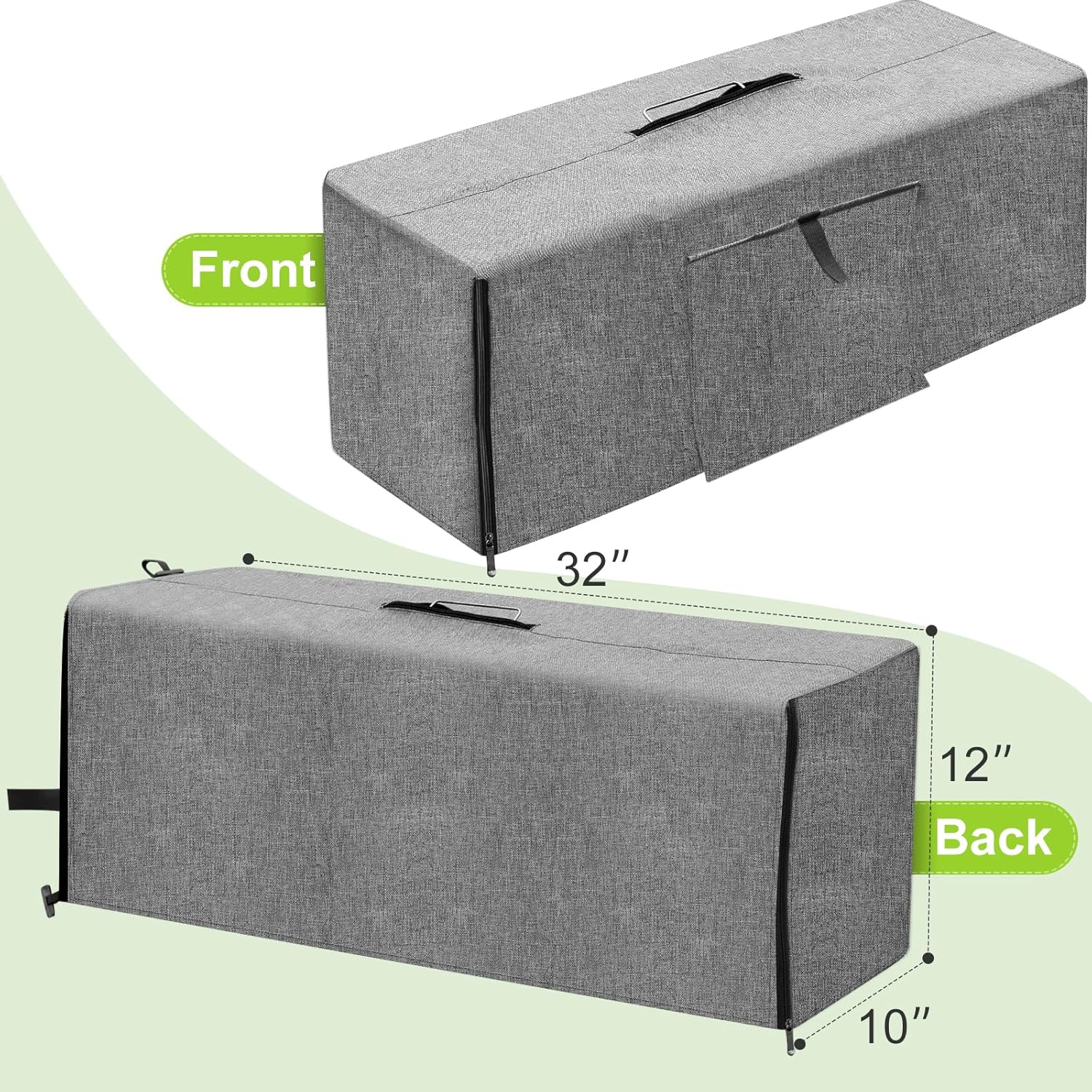 Funda para jaula de trampa de animales, cubierta de jaula trampa con ventana transpirable para trampa para gatos salvajes de 1 a 2 puertas de 32 x