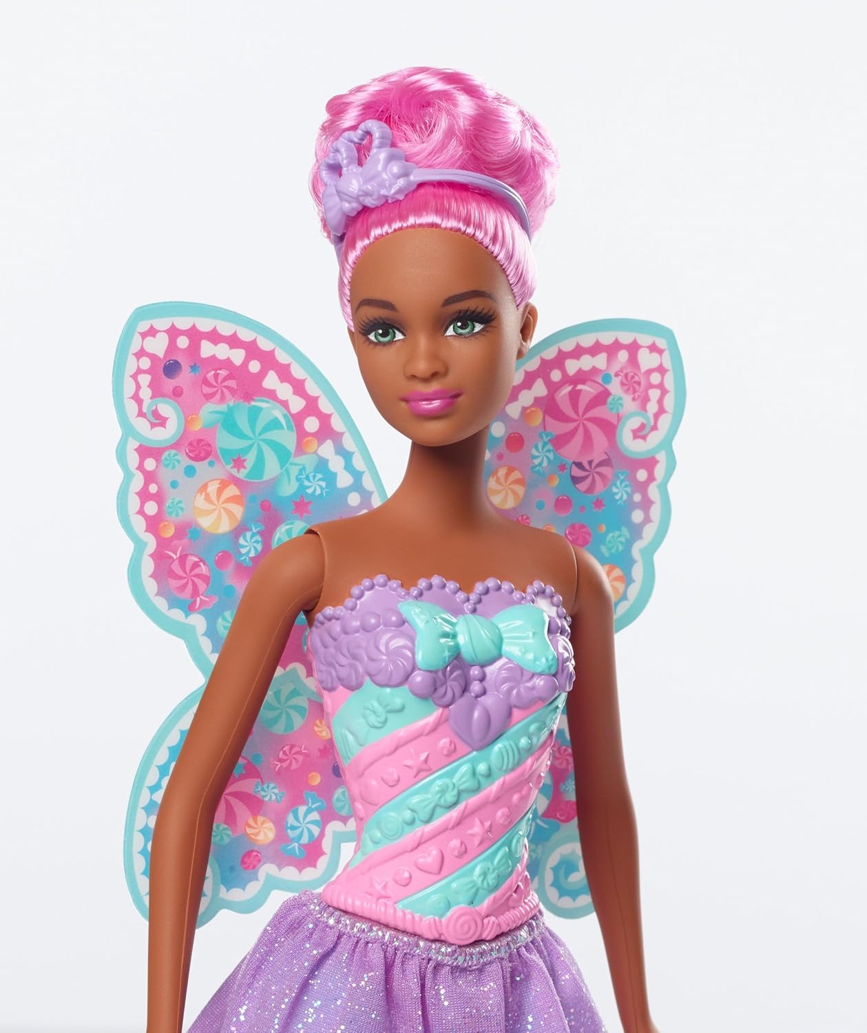 Barbie Dreamtopia – Muñeca de caramelo de hada, rosa