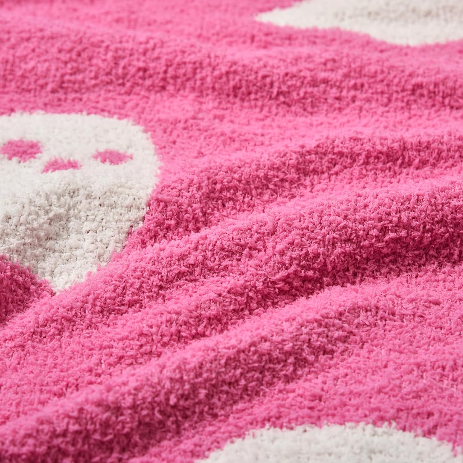 HCMAX Manta de fantasma rosa de Halloween 2023, manta reversible para niñas, mujeres y niños, súper suave, manta rosa con lindo fantasma para todas