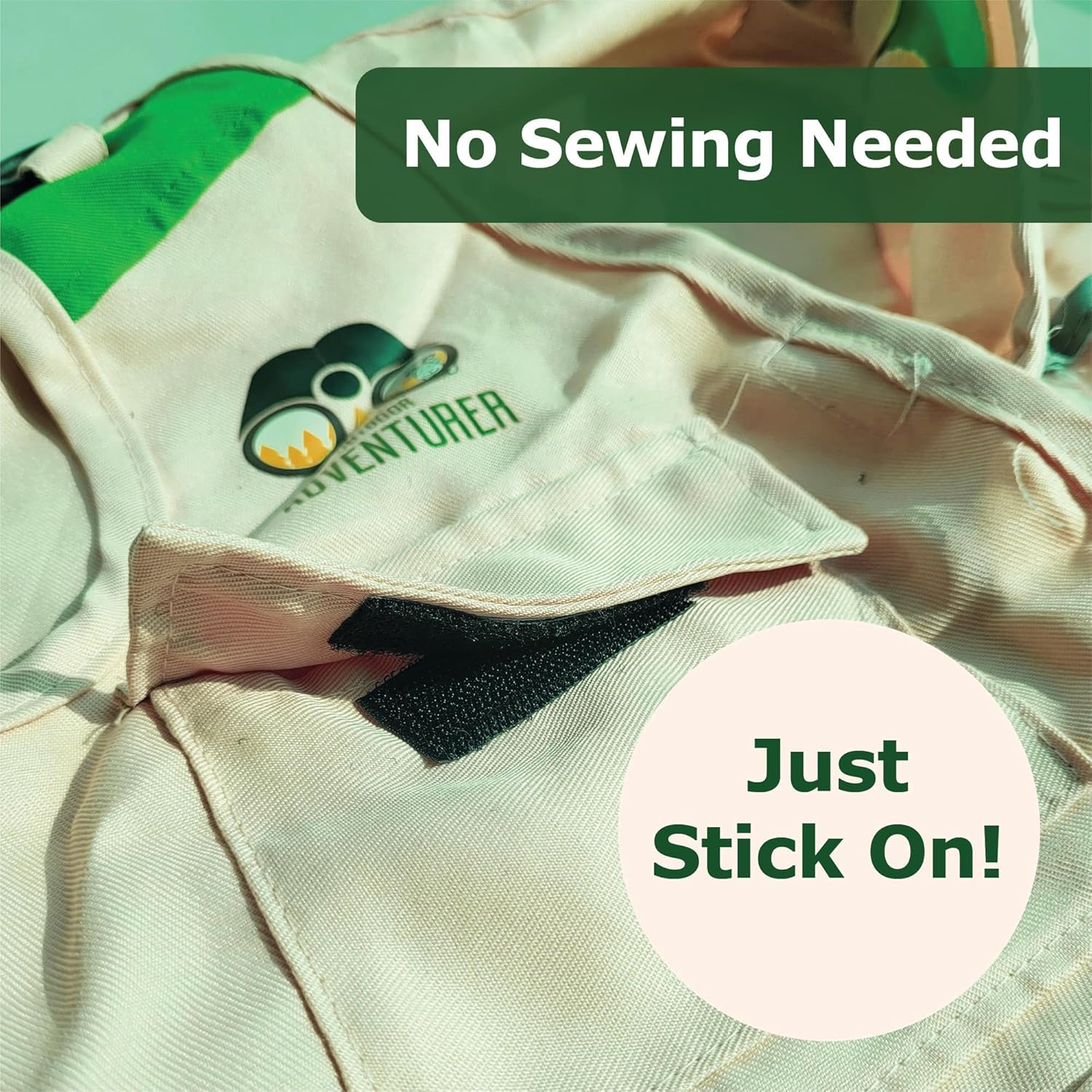 (1 x 4 pulgadas, 16 juegos) Tiras adhesivas para tela, ropa, ropa, ropa, sin coser para ropa, tiras finas de cinta de velcro con adhesivo para tela,