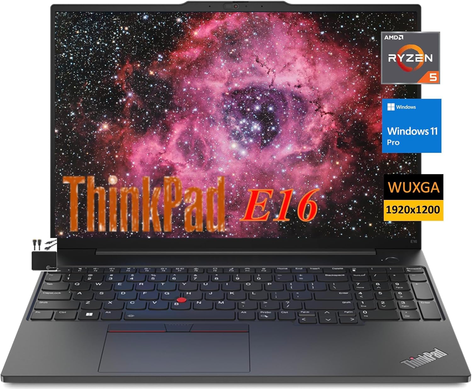 Lenovo ThinkPad E16 Gen 1 Business, pantalla WUXGA IPS de 16pulgadas 300 nits, AMD Ryzen 5 7530U de núcleo hexagonal (hasta 4.5 GHz), 16 GB de RAM,