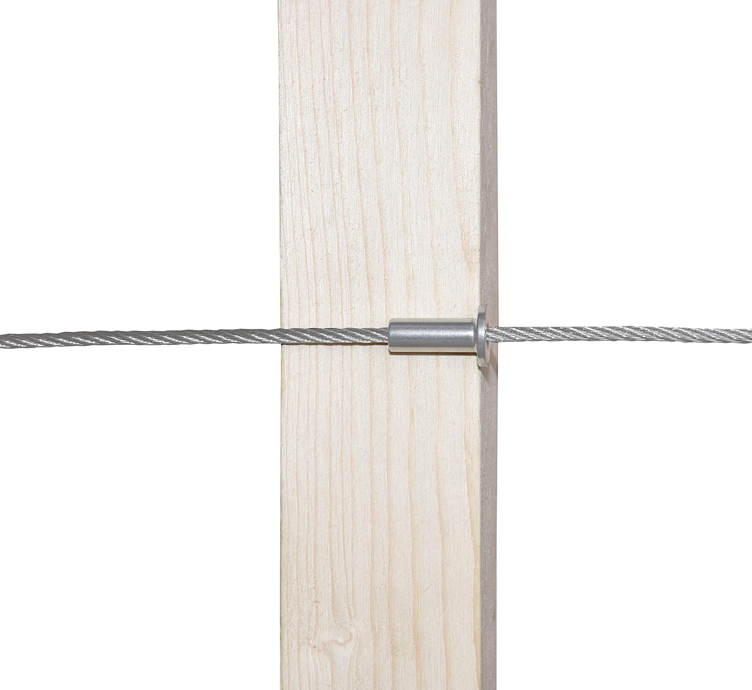 Fundas protectoras para barandilla de cable de alambre de 18 pulgadas, postes de madera, barandilla de bricolaje, acero inoxidable T316 grado
