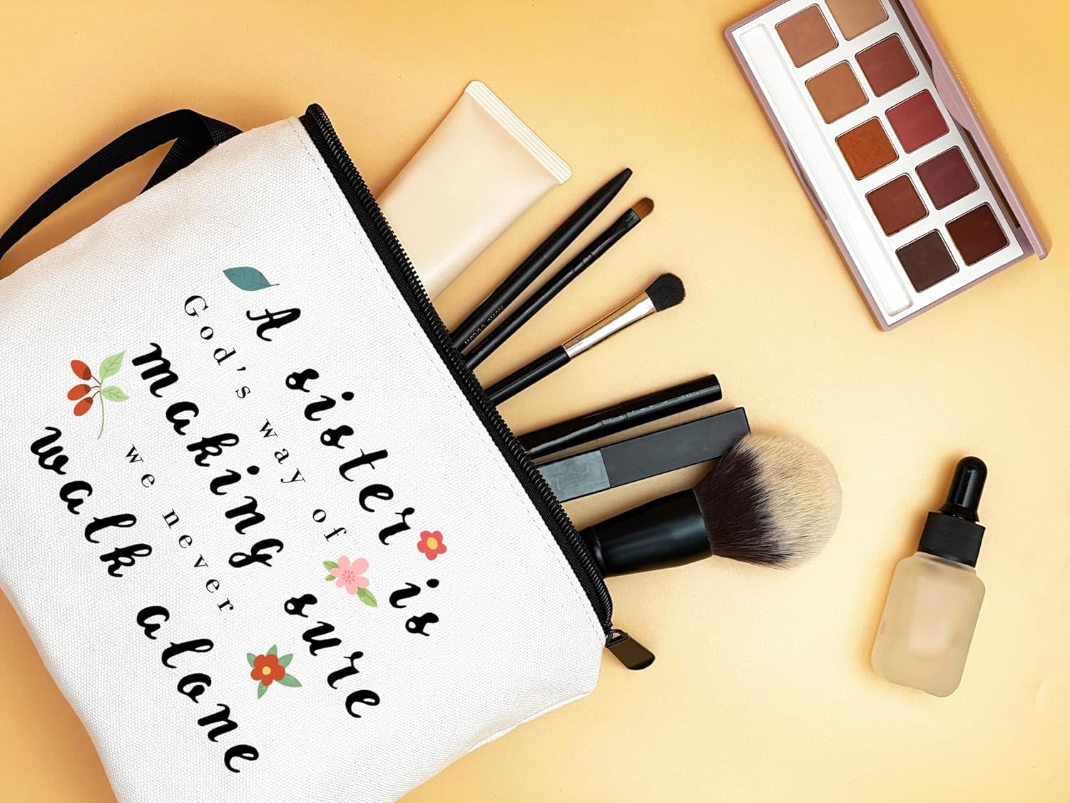 Regalos de amistad para mujeres, mujeres, mejores amigas, hermanas, niñas, pequeñas bolsas de maquillaje, bolsas de cosméticos de regalo para