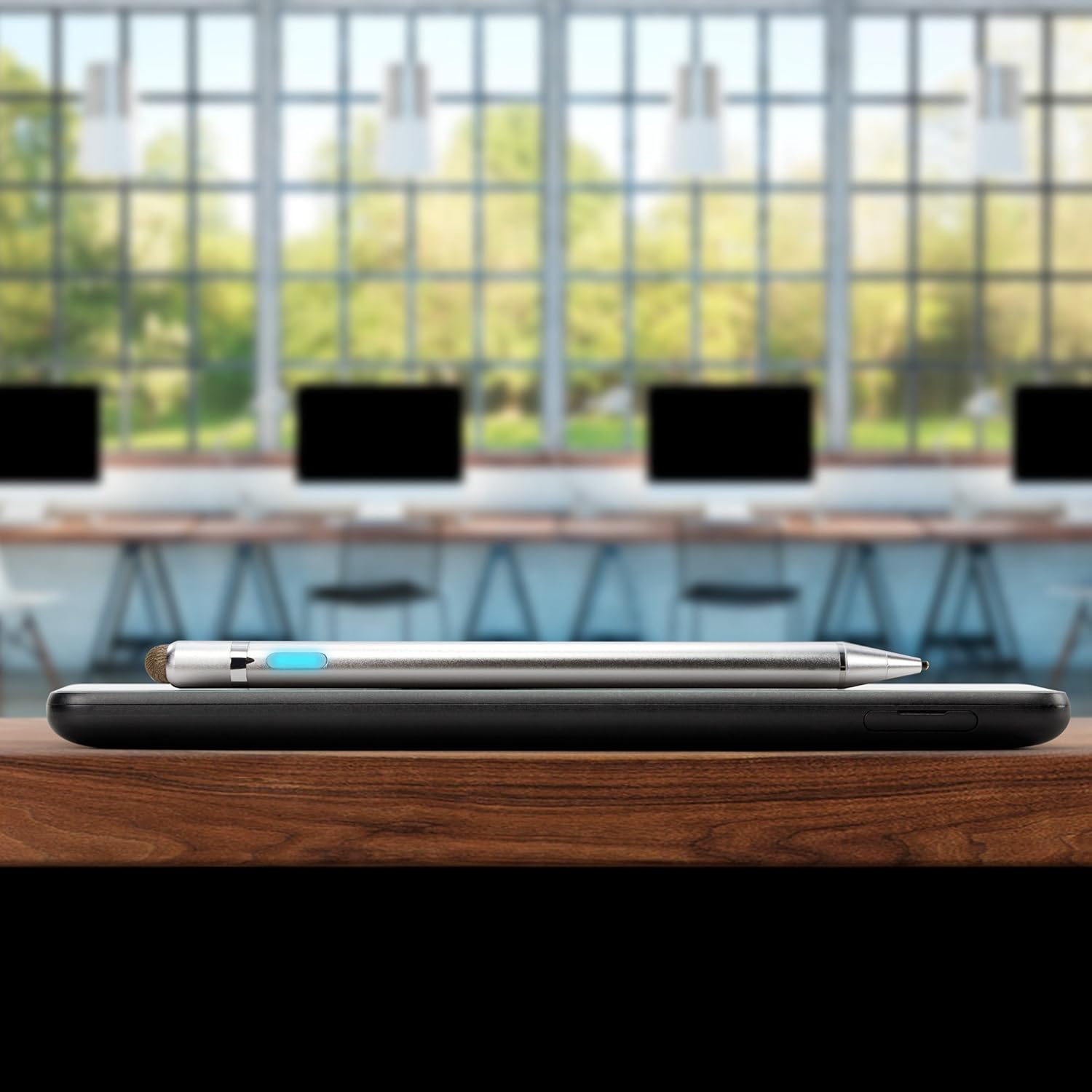 BoxWave Lápiz óptico compatible con Unihertz Atom, AccuPoint Active Stylus, lápiz óptico electrónico con punta ultrafina para Unihertz Atom, color