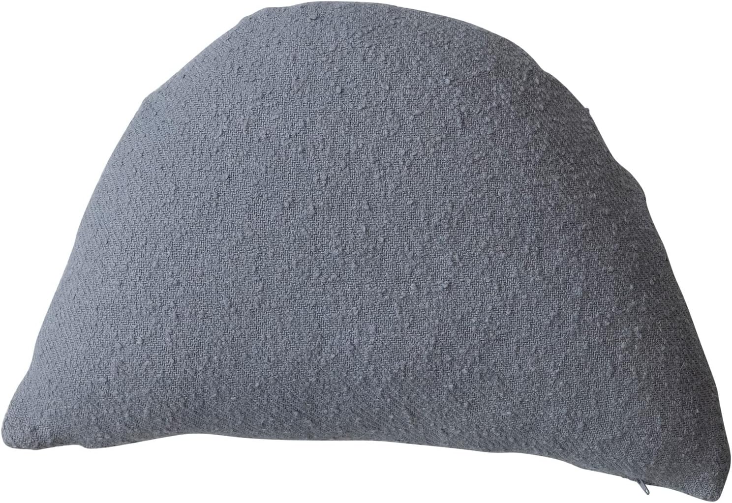 Bloomingville Almohada tejida de algodón con forma de media luna, color gris