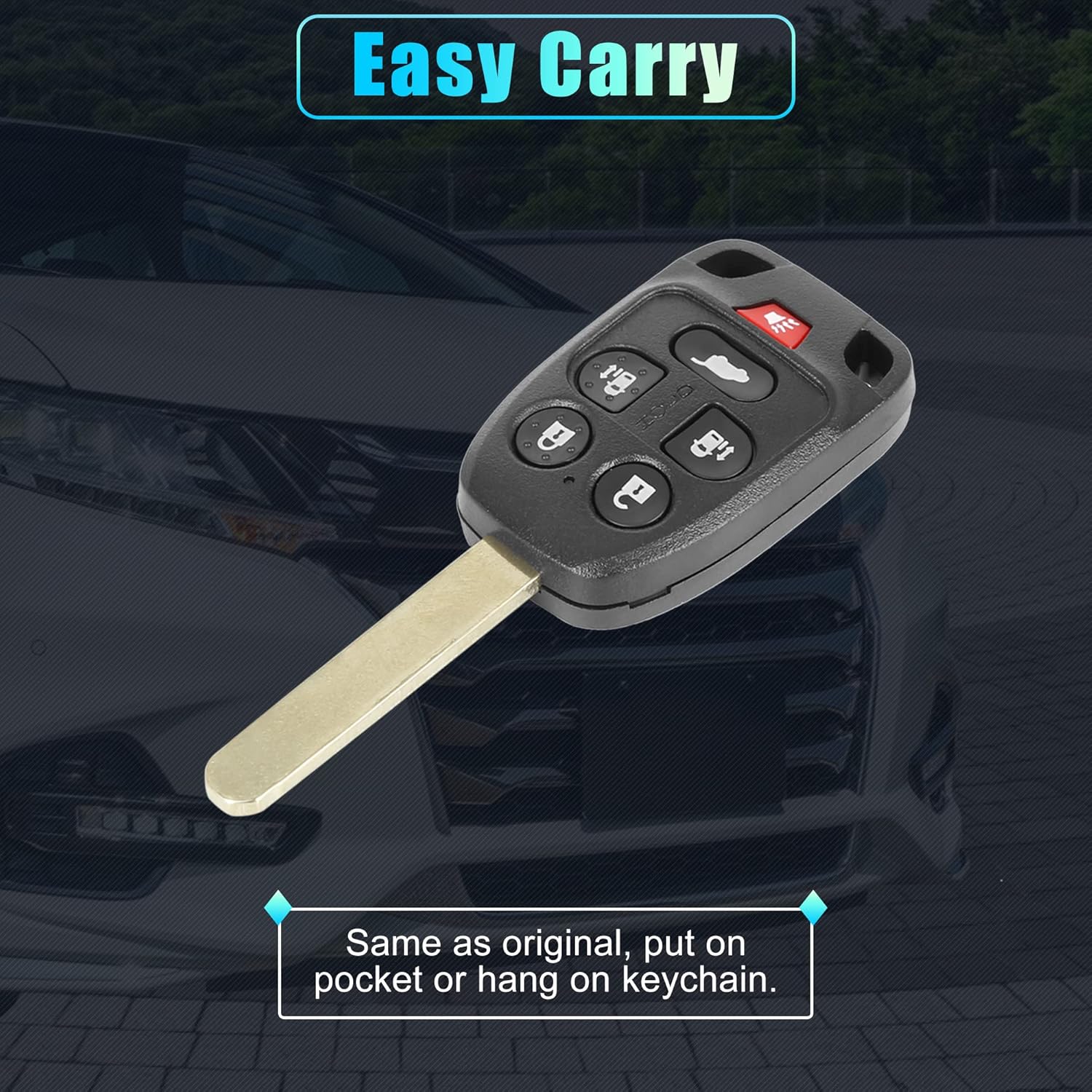 X AUTOHAUX 2 unids 313.8 Mhz N5F-A04TAA reemplazo inteligente de proximidad sin llave llave remoto llavero para Honda Odyssey EXL 2011 2012 2013