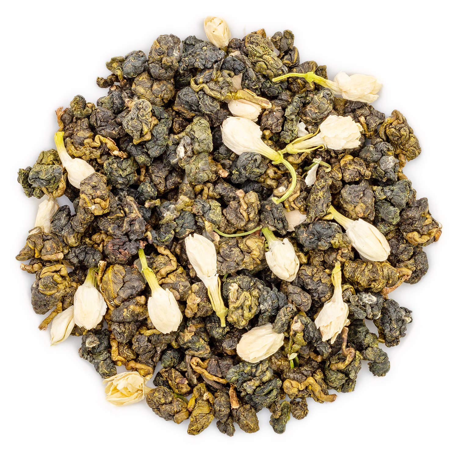 Oriarm Té Oolong de jazmín Hoja suelta  Hojas de té verde Oolong de Taiwán con flores de jazmín  3.53 oz (3.53 onzas)