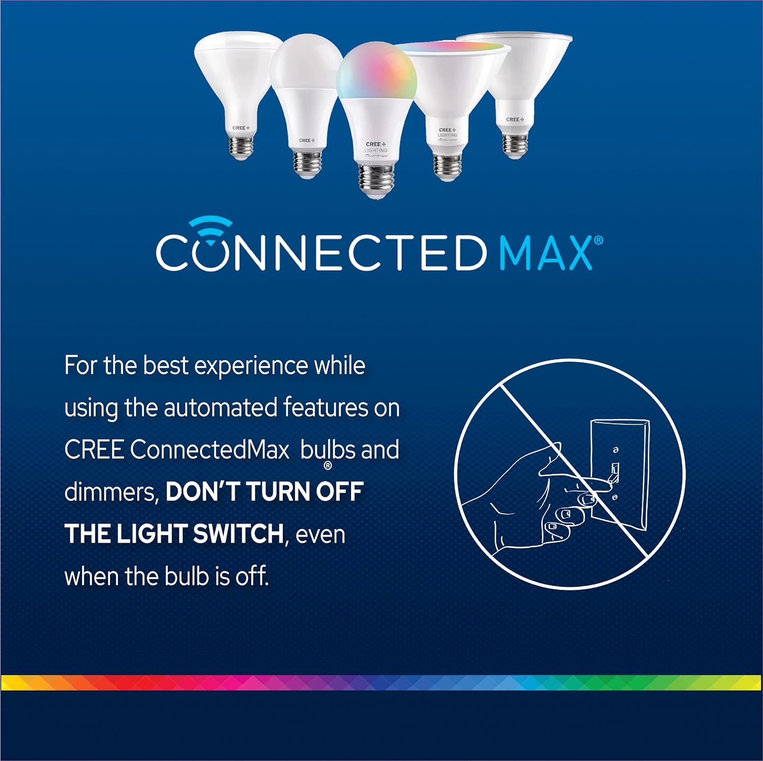 Cree Lighting Connected Max Smart Led Downlight de 6 pulgadas ajustable blanco + cambio de color, 2.4 GHz, funciona con Alexa y Google Home, no