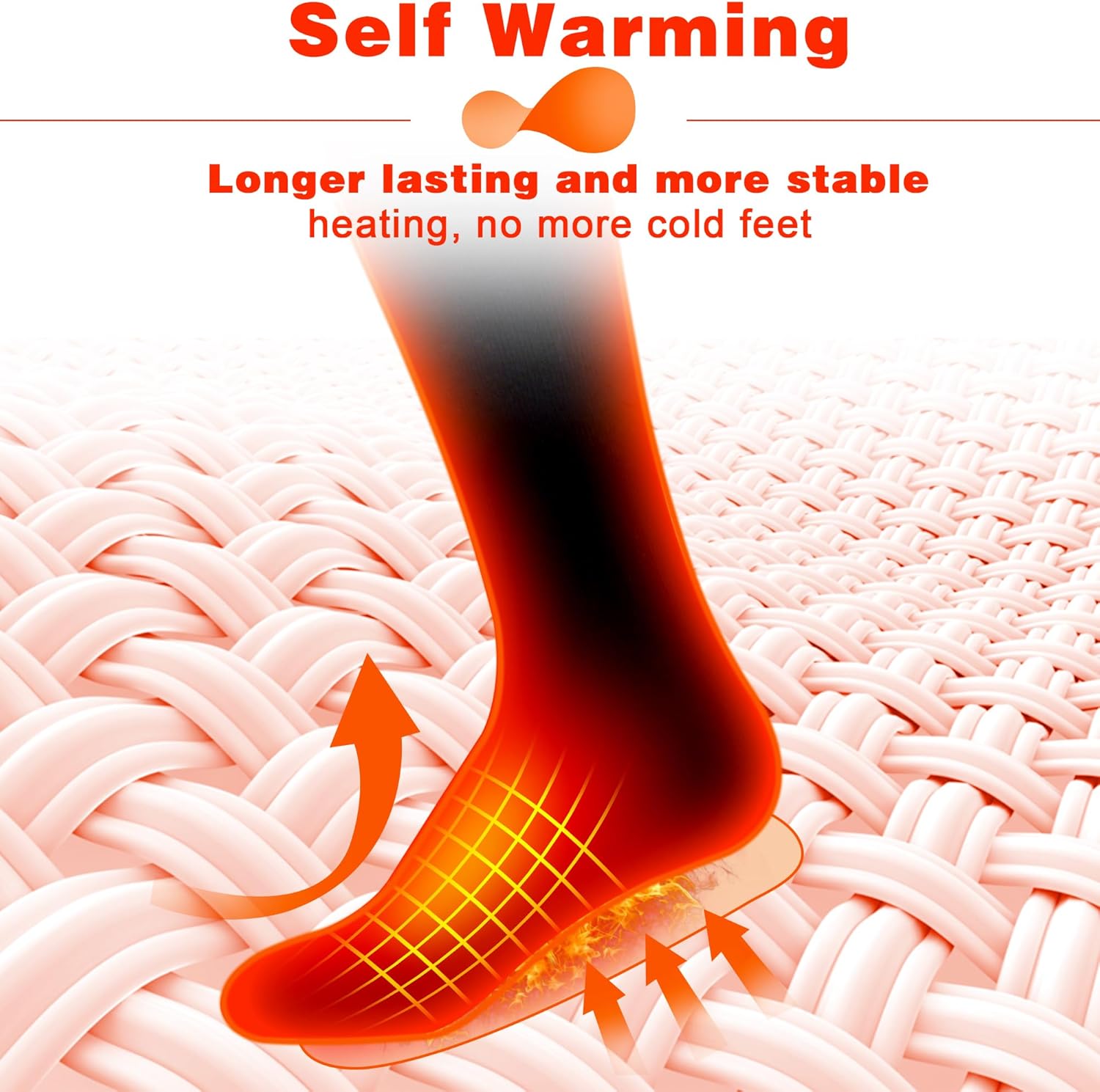Calcetines calefactables para hombres y mujeres, calcetines eléctricos recargables con pilas, térmicos, cálidos, de invierno, lavables, para