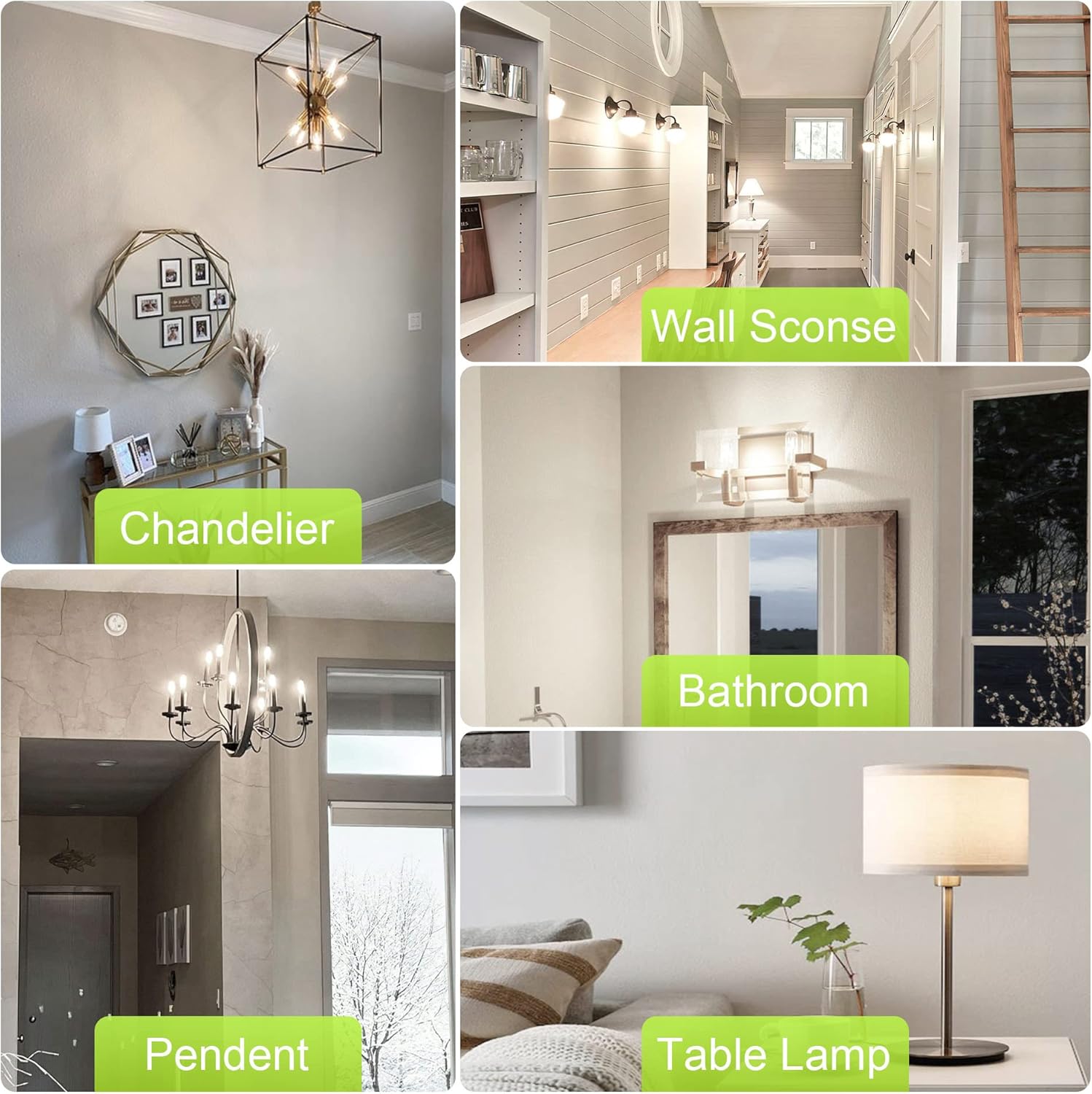 hansang Bombilla Edison E26, luz natural de 4000 K, bombilla LED T10 equivalente a 40 W, bombillas de filamento LED vintage, forma de vidrio