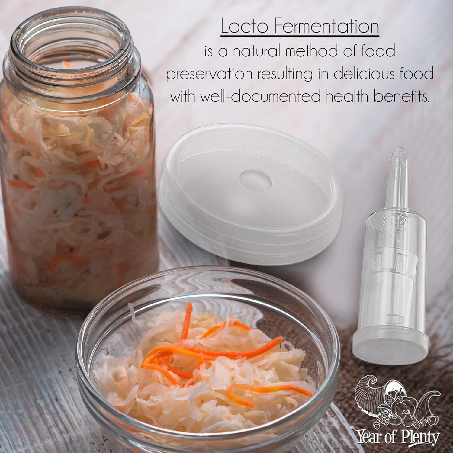 Kit de fermentación 2 frascos de fermentación masón, 2 pesos de fermentación y 2 tapas de fermentación