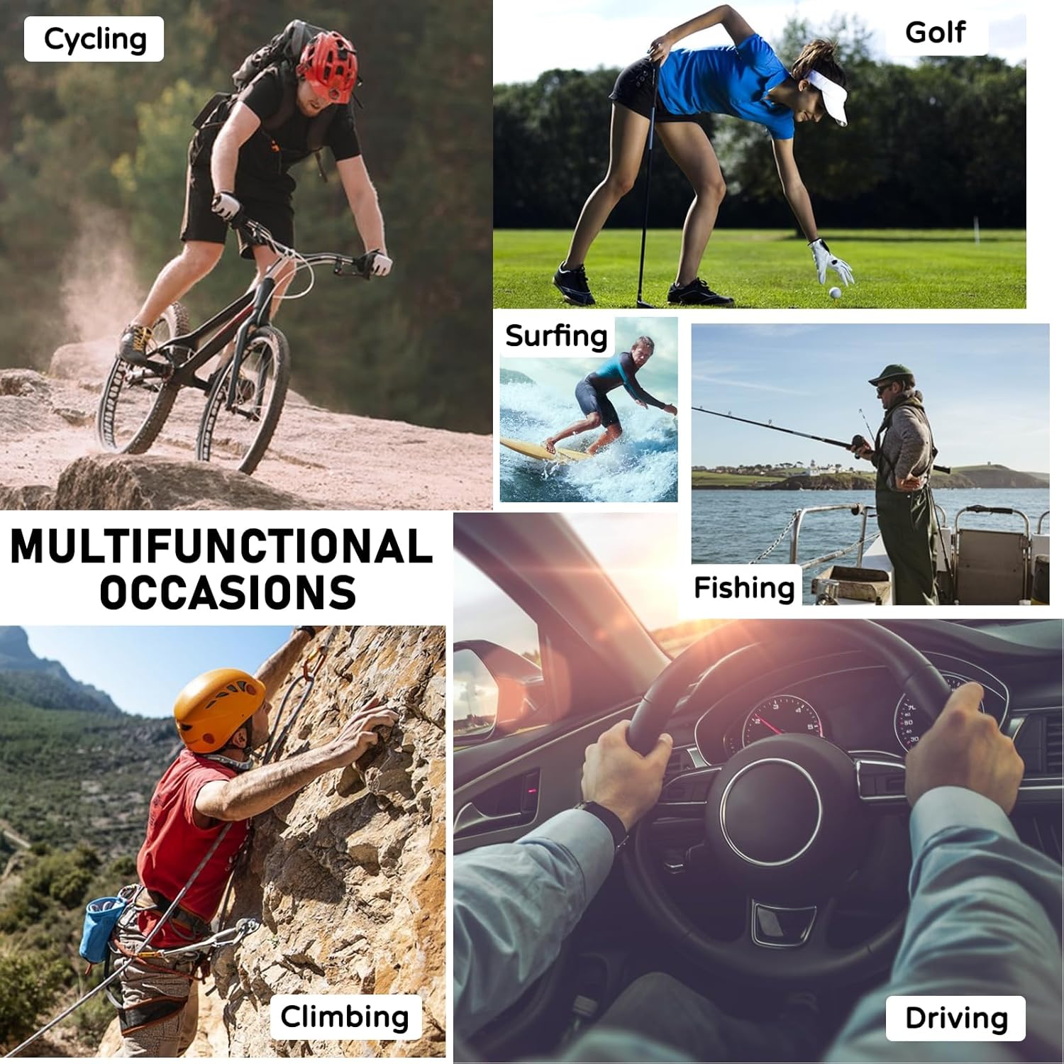NIGHTSOFT Gafas de sol deportivas polarizadas para hombres y mujeres, protección UV400, gafas de ciclismo para jóvenes, gafas para béisbol y golf