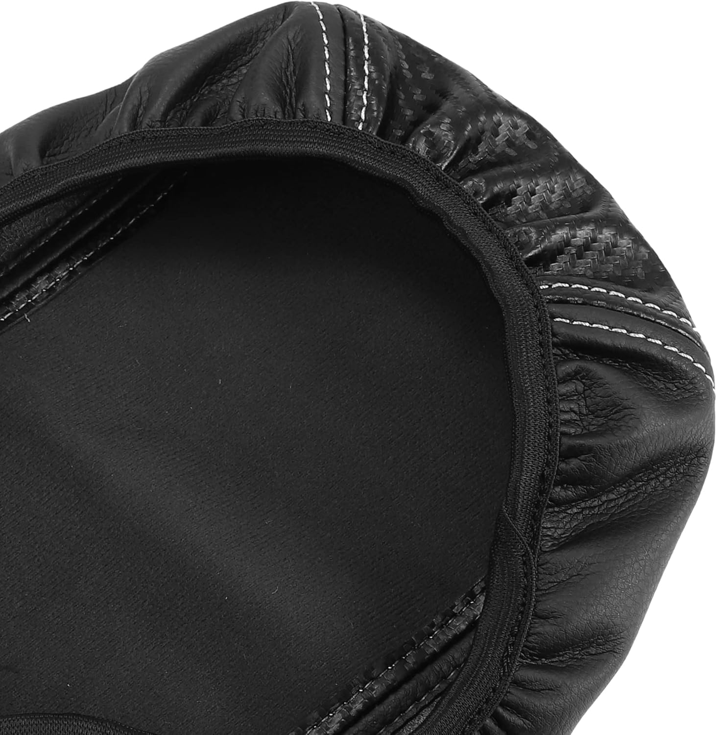 X AUTOHAUX Funda para reposabrazos de consola central de automóvil para Toyota Corolla Cross 2022, patrón de fibra de carbono, piel sintética negra,