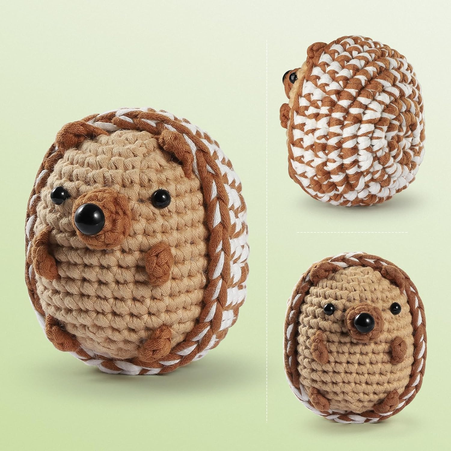 Kit de ganchillo para principiantes, kit de 4 piezas de animales de ganchillo para adultos y niños, aprende a ganchillo con video paso a paso con