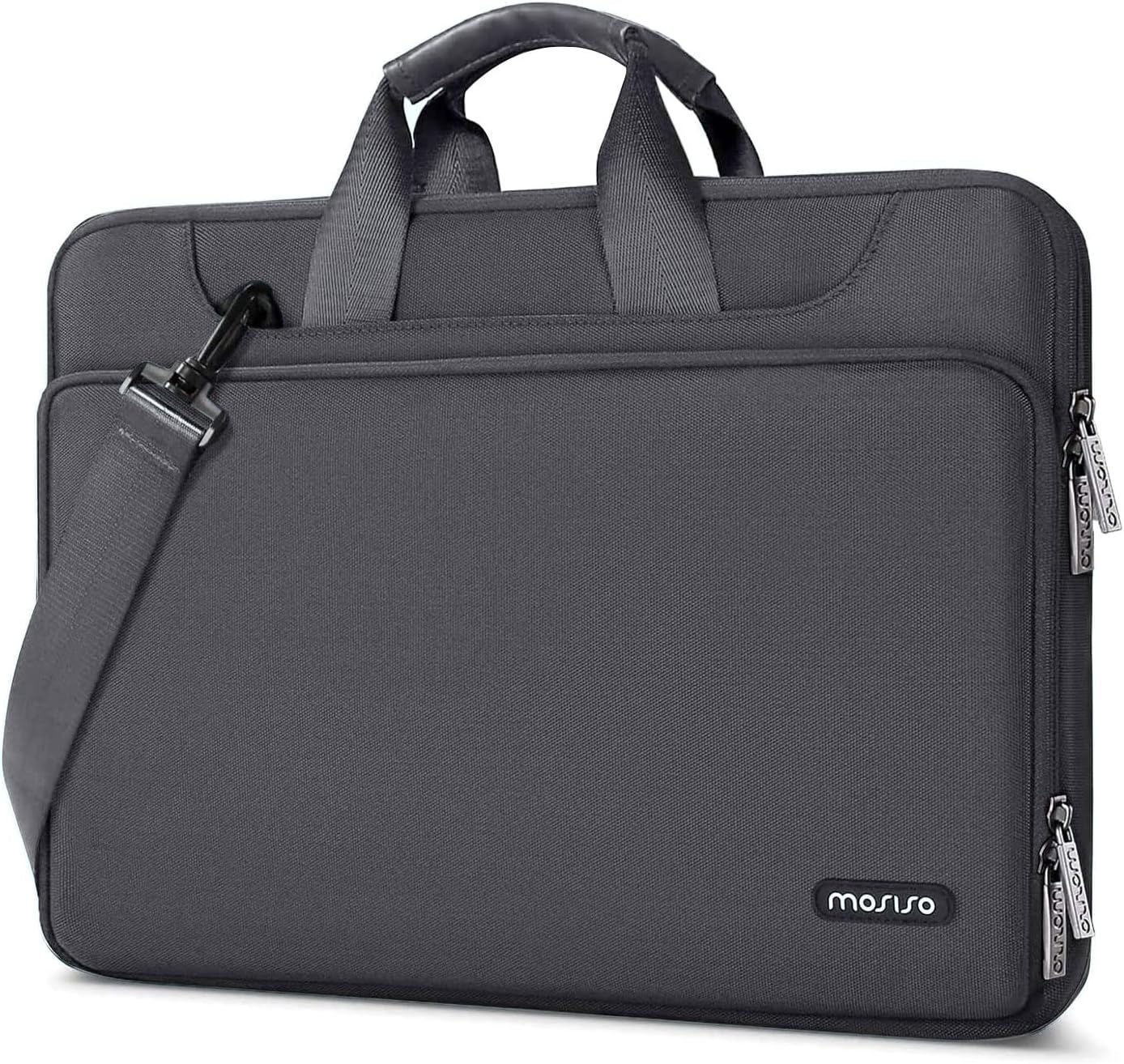 MOSISO – Bolsa de hombro para laptop con protección de 360 compatible con Dell XPSHP PavilionIdeapadAcerAlienwareHP Omen de 17-17.3 pulgadas, funda