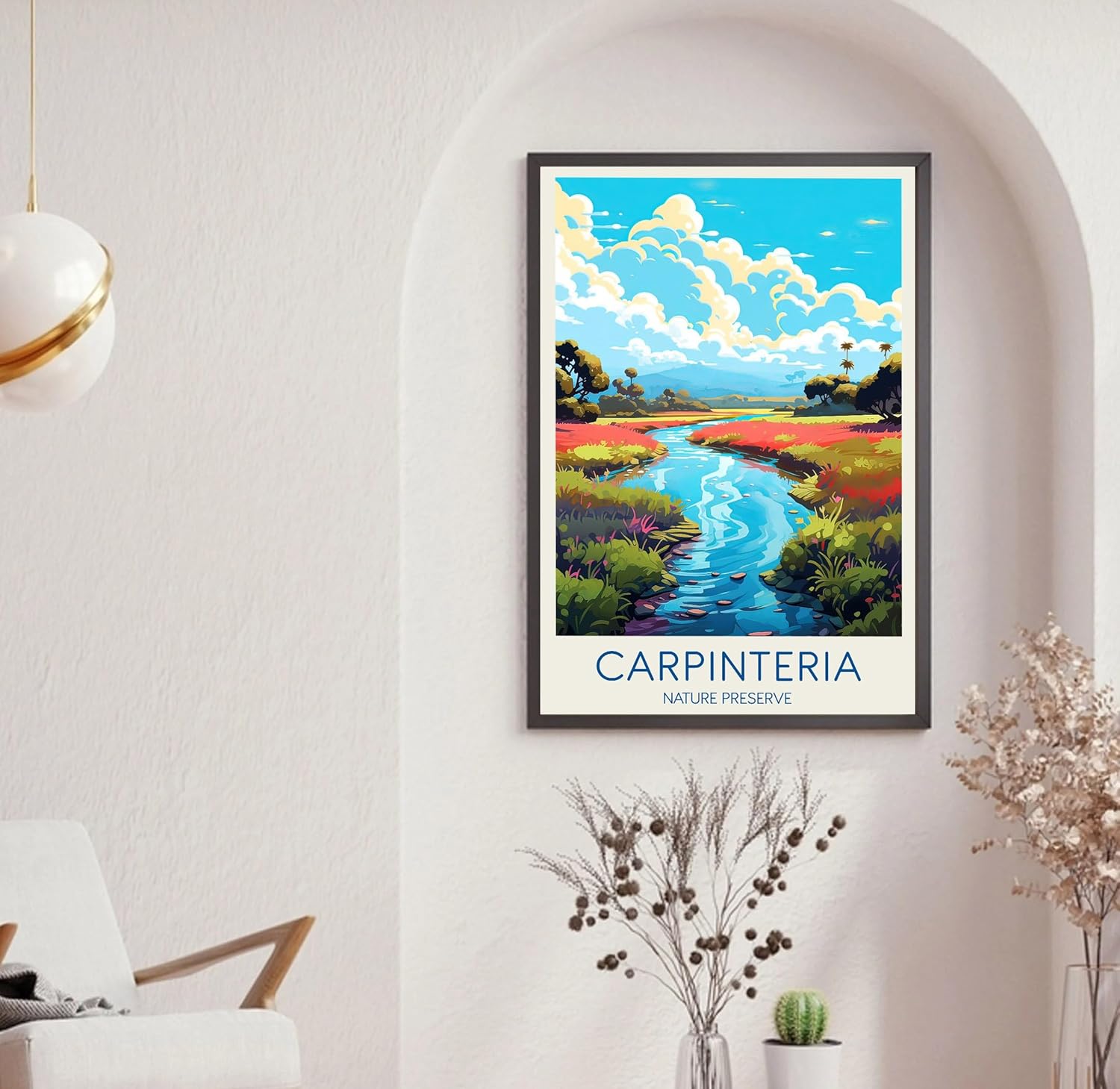 Carpinteria Travel Poster, Nature Presever Poster, California Poster, Carpinteria Print, Carpinteria Poster, Cartel de viaje