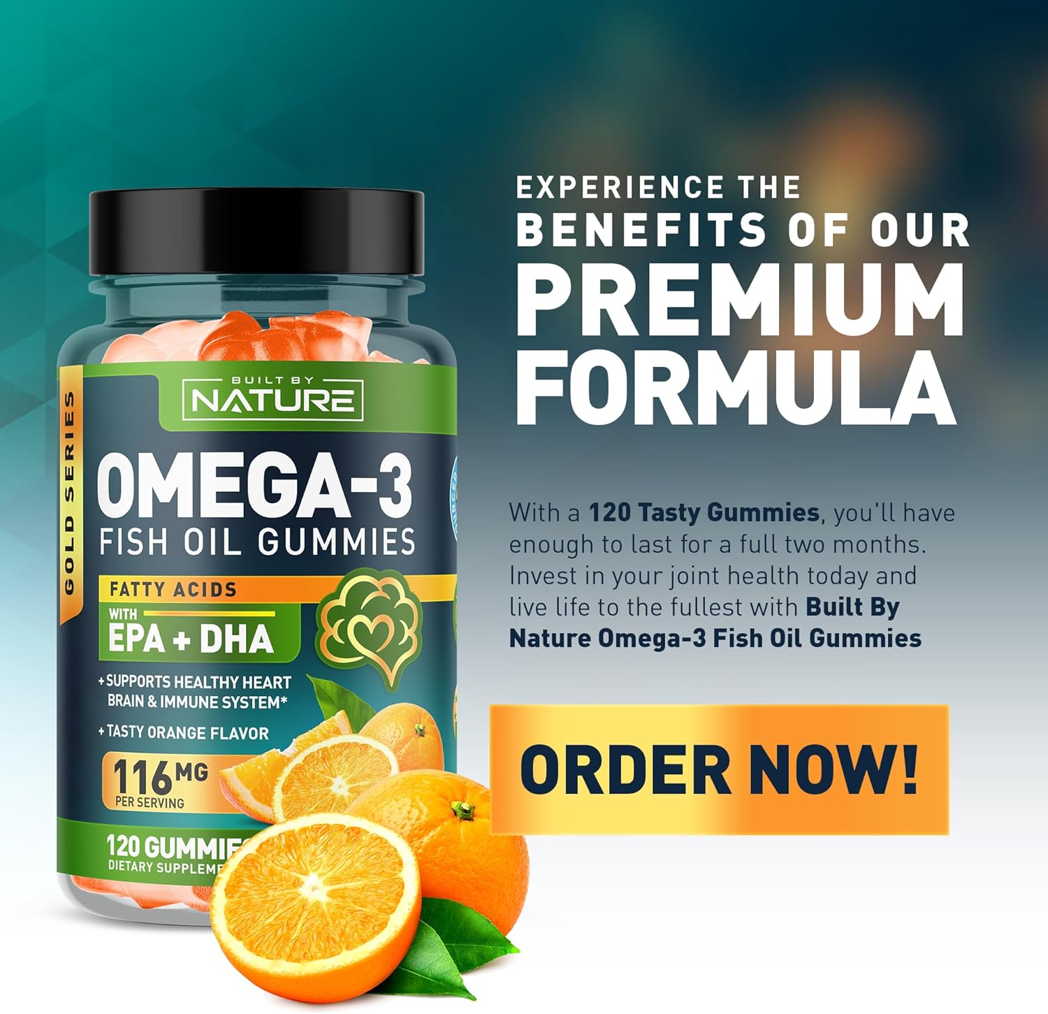 Gomitas de aceite de pescado Omega 3 con EPA y DHA de Wild Fish – Gomitas de aceite de pescado Omega 3 de triple fuerza, apoya la salud del corazón,