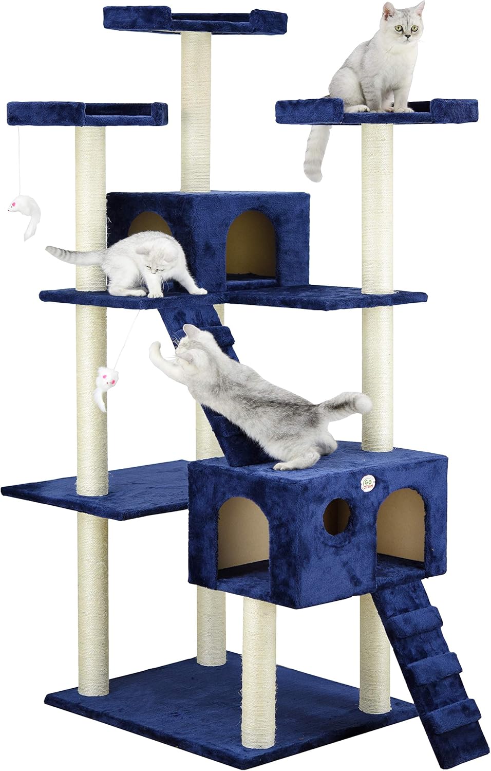 árbol para gato de GO Pet Club (72pulgadas), Azul