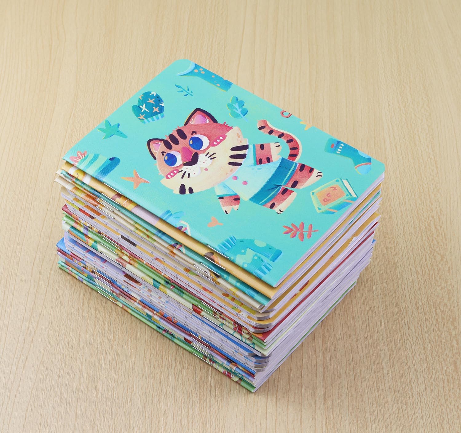 24 mini cuadernos, bloc de notas de bolsillo de 3.5 x 5 pulgadas, diario pequeño para escuela, oficina, hogar, suministros de regalo de viaje