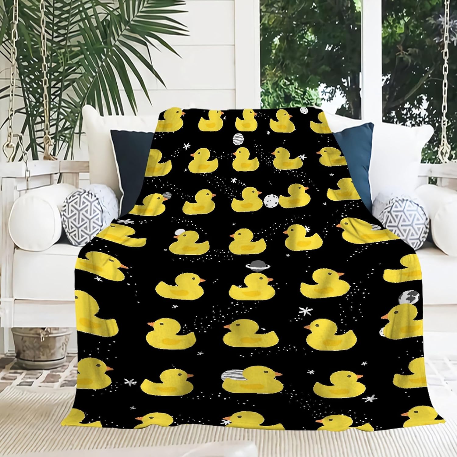 Manta de patos de regalo para niños y niñas, regalo para los amantes de los patos lindos, manta de regalo para niños, decoración de animales kawaii,