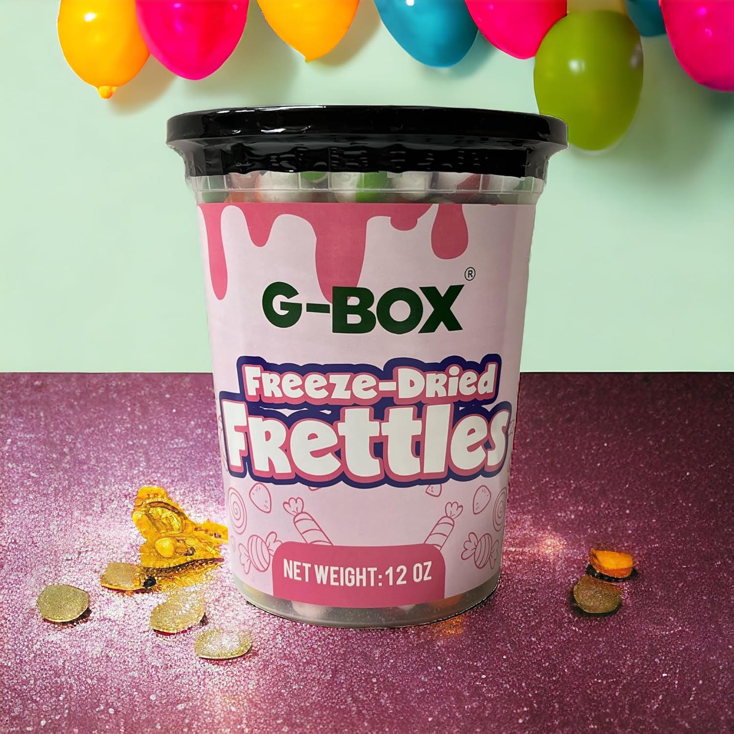 G-BOX Bolos liofilizados de 12 onzas, dulces liofilizados, trastes liofilizados, artículos de tendencia de TikTok, delicioso estallido crujiente y