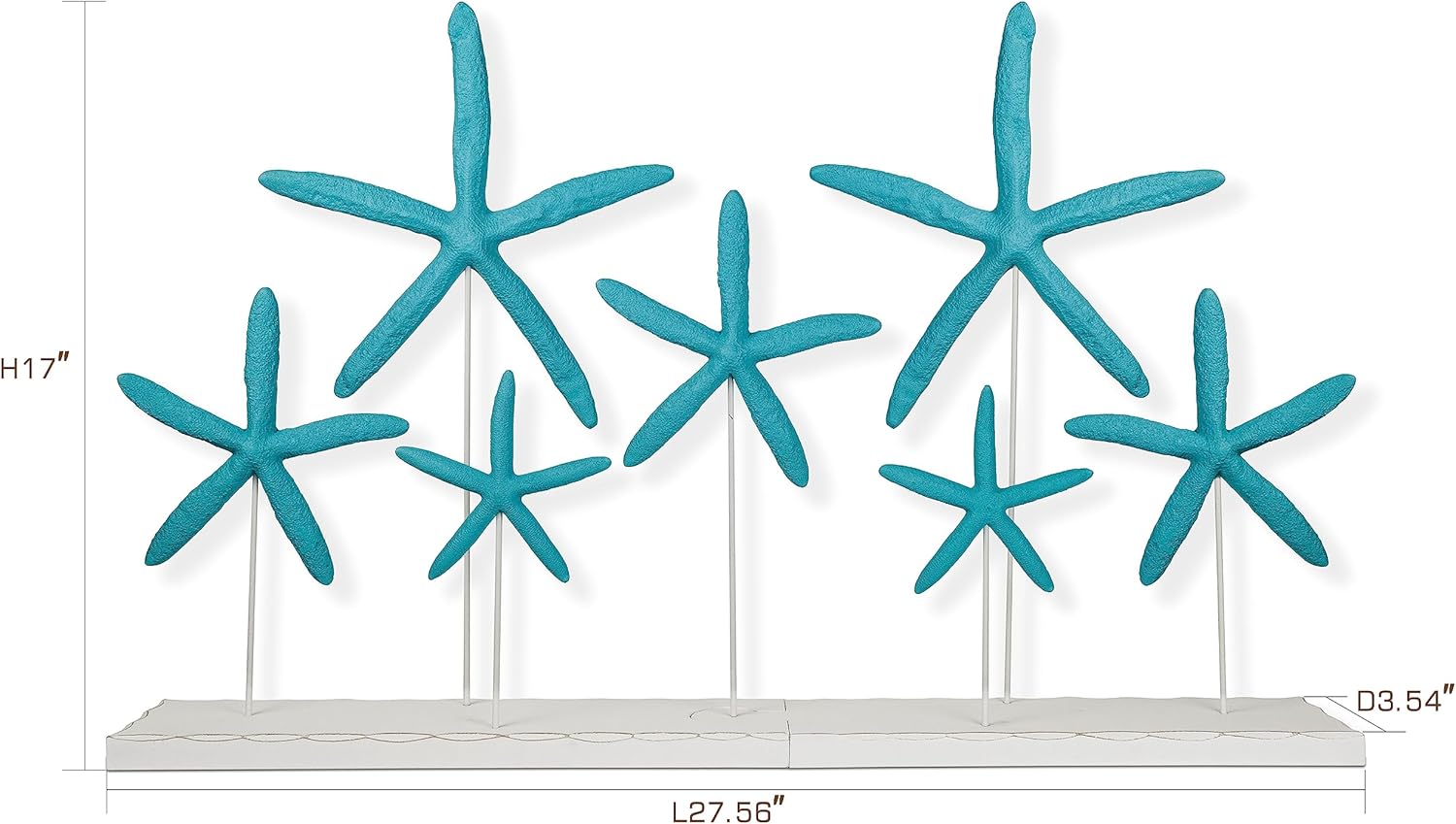 SAILINGSTORY – Decoración de estrella de mar para decoración de playa costera para el hogar, playa, baño, decoración náutica del océano, grande