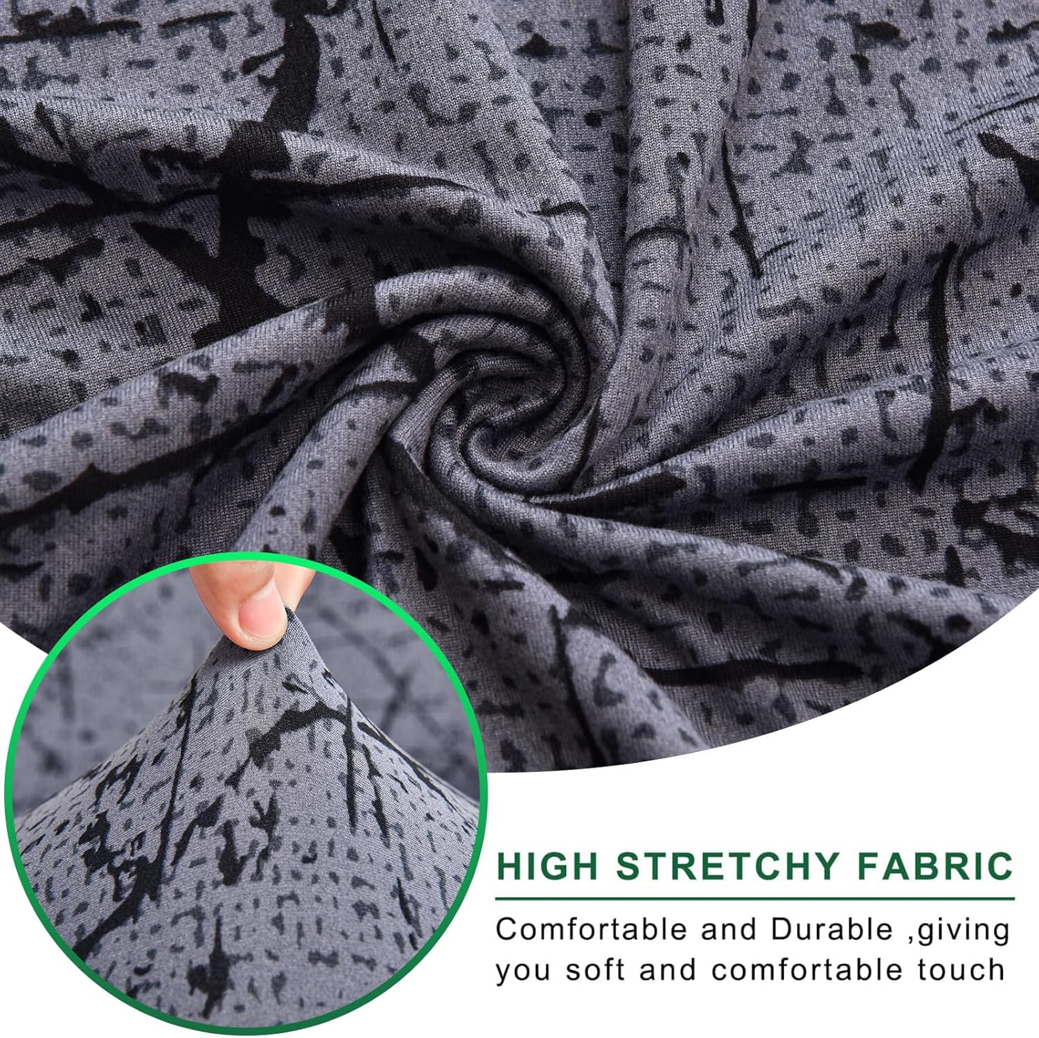 GOSTADY Funda elástica para sofá de 3 piezas, funda de sofá de jacquard, lavable, funda de sofá, funda protectora de muebles con parte inferior