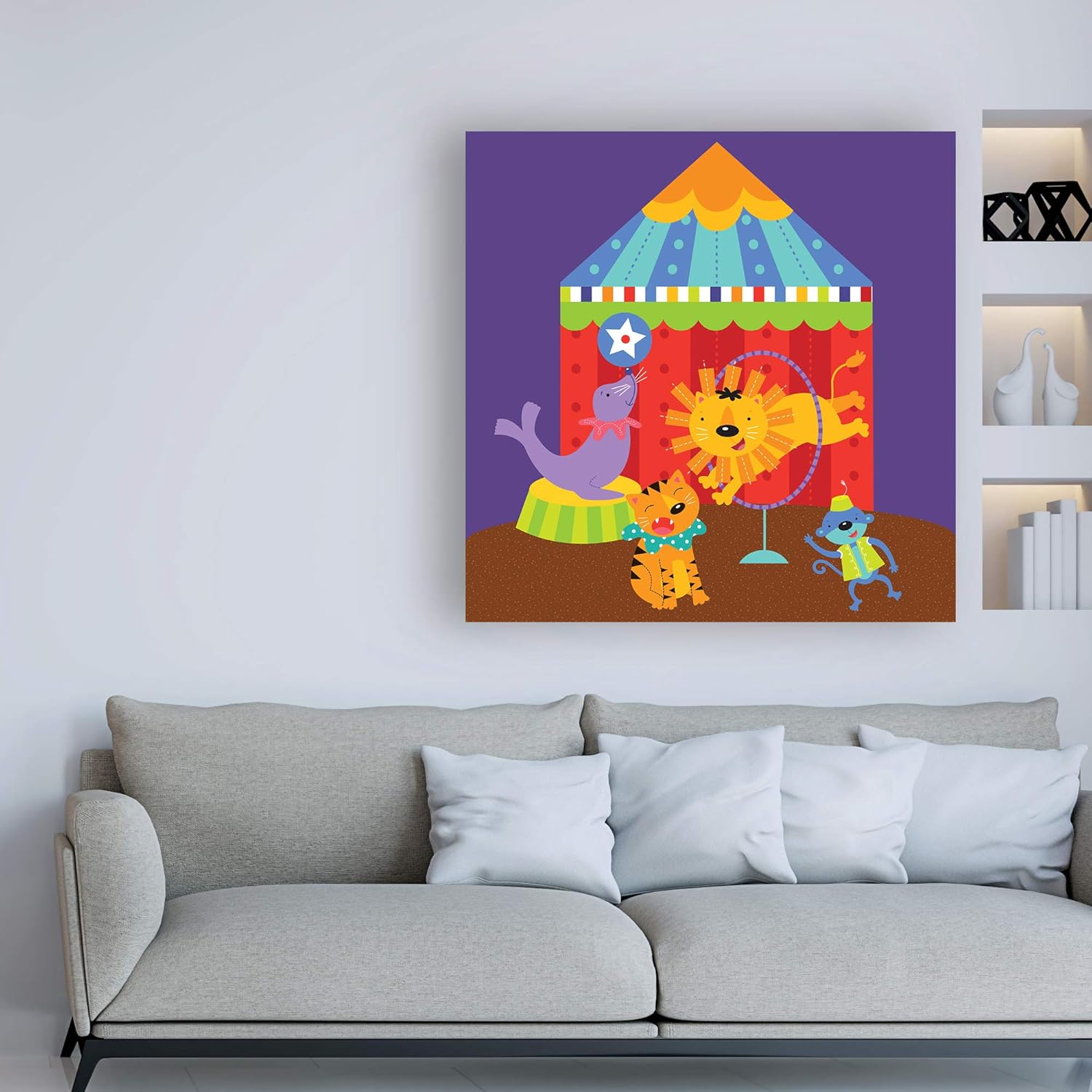 Trademark Fine Art, Circo 14×14 de Holli Conger