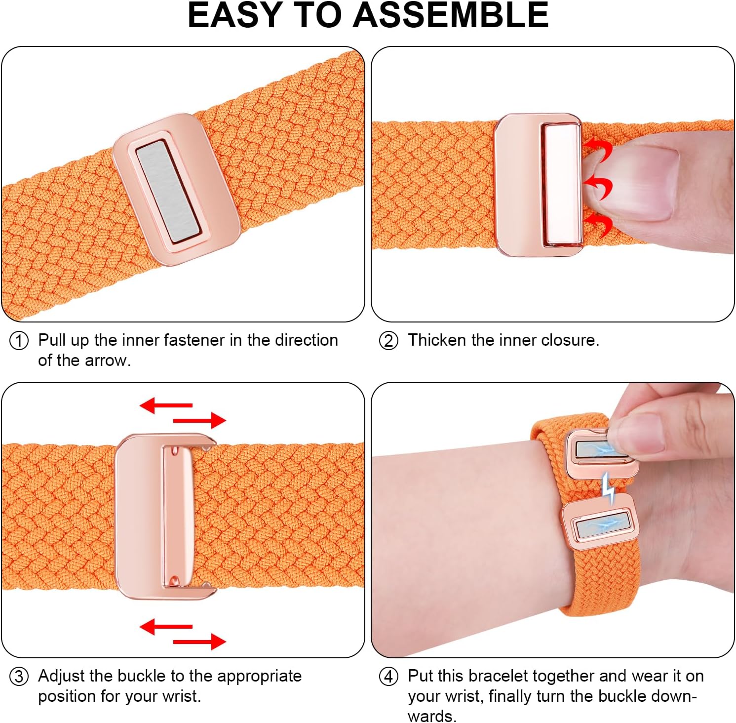 iBazal Compatible con Galaxy Watch de 1.81 pulgadasGalaxy Watch 3 de 1.77 pulgadasGear S3 Frontier Classic Band Nylon trenzado elástico elástico