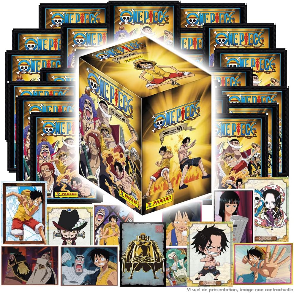 Panini – Una pieza 2 Pochettes 5 Pegatinas y Boite de 36