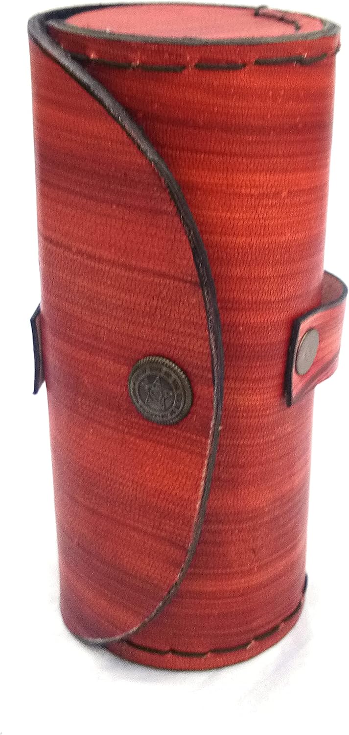 SIFAAT WORLD Latón náutico antiguo hecho para Royal Navy London-1917 monocular con funda protectora de cuero (réplica)