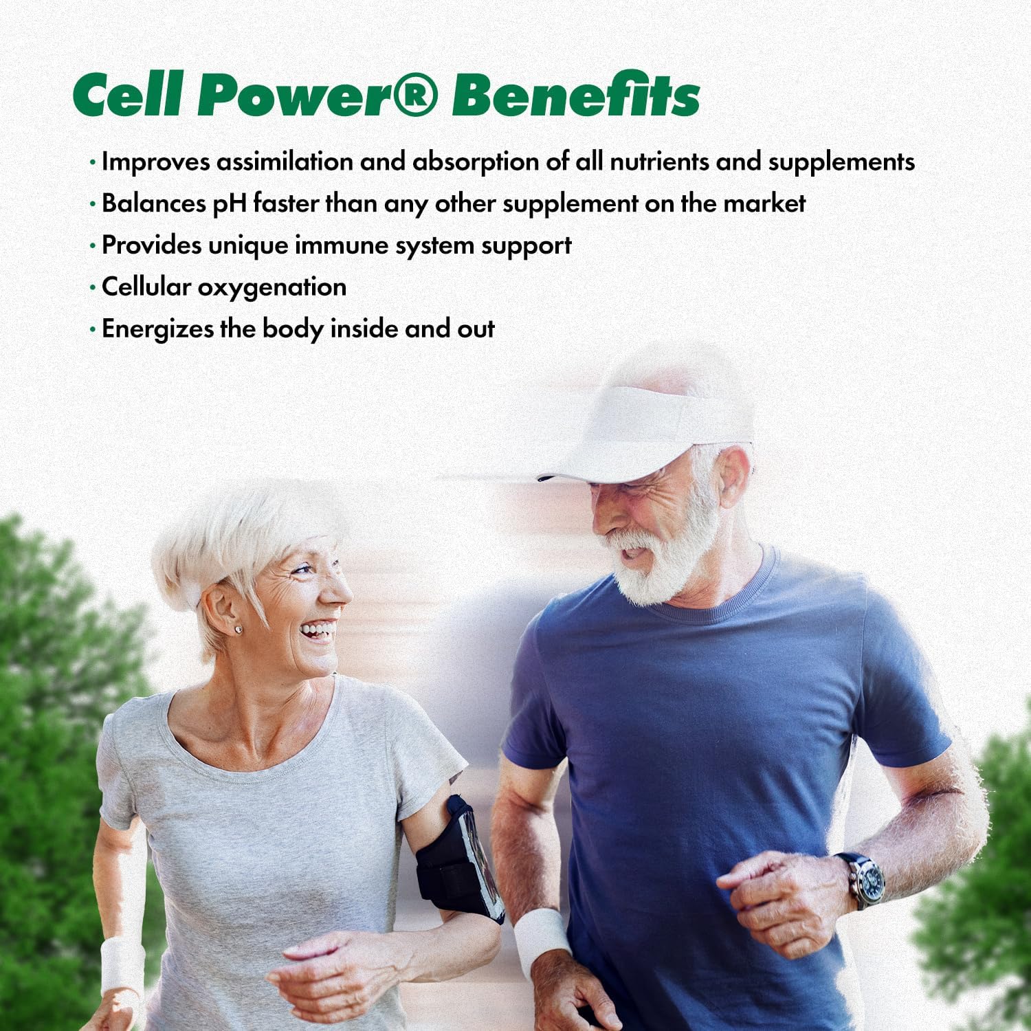 Cell Power Gotas de oxígeno (2 onzas) – Suplemento dietético de oxígeno líquido enriquecido con remolacha, uvas y proteína vegetal – Gotas de