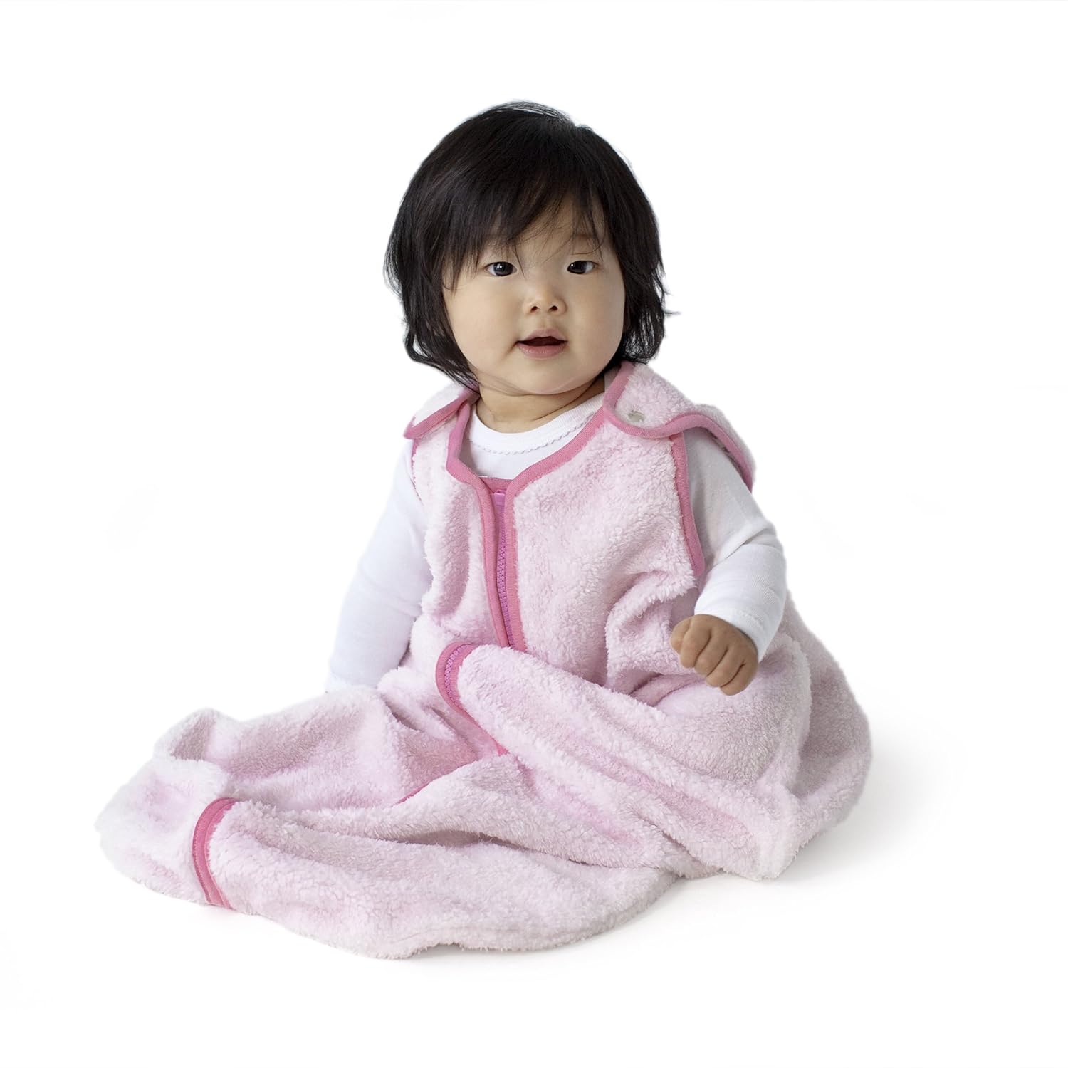 baby deedee Sleep Nest Teddy – Saco de dormir para bebé, color rosa, grande (18-36 meses)