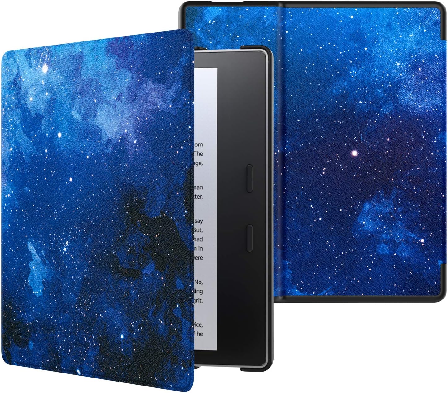 MoKo Funda compatible con Kindle Oasis de 7″ (solo 9 y 10 generación, versiones 2017 y 2019), carcasa ultraligera de alta calidad con encendido y