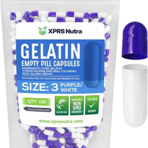 XPRS Nutra Cápsulas vacías de tamaño 3  100 cápsulas de gelatina vacías  Cápsulas de píldoras vacías  Llenado de cápsulas de bricolaje  Cápsulas de XPRS Nutra Cápsulas vacías de tamaño 3  100 cápsulas de gelatina vacías  Cápsulas de píldoras vacías  Llenado de cápsulas de bricolaje  Cápsulas de