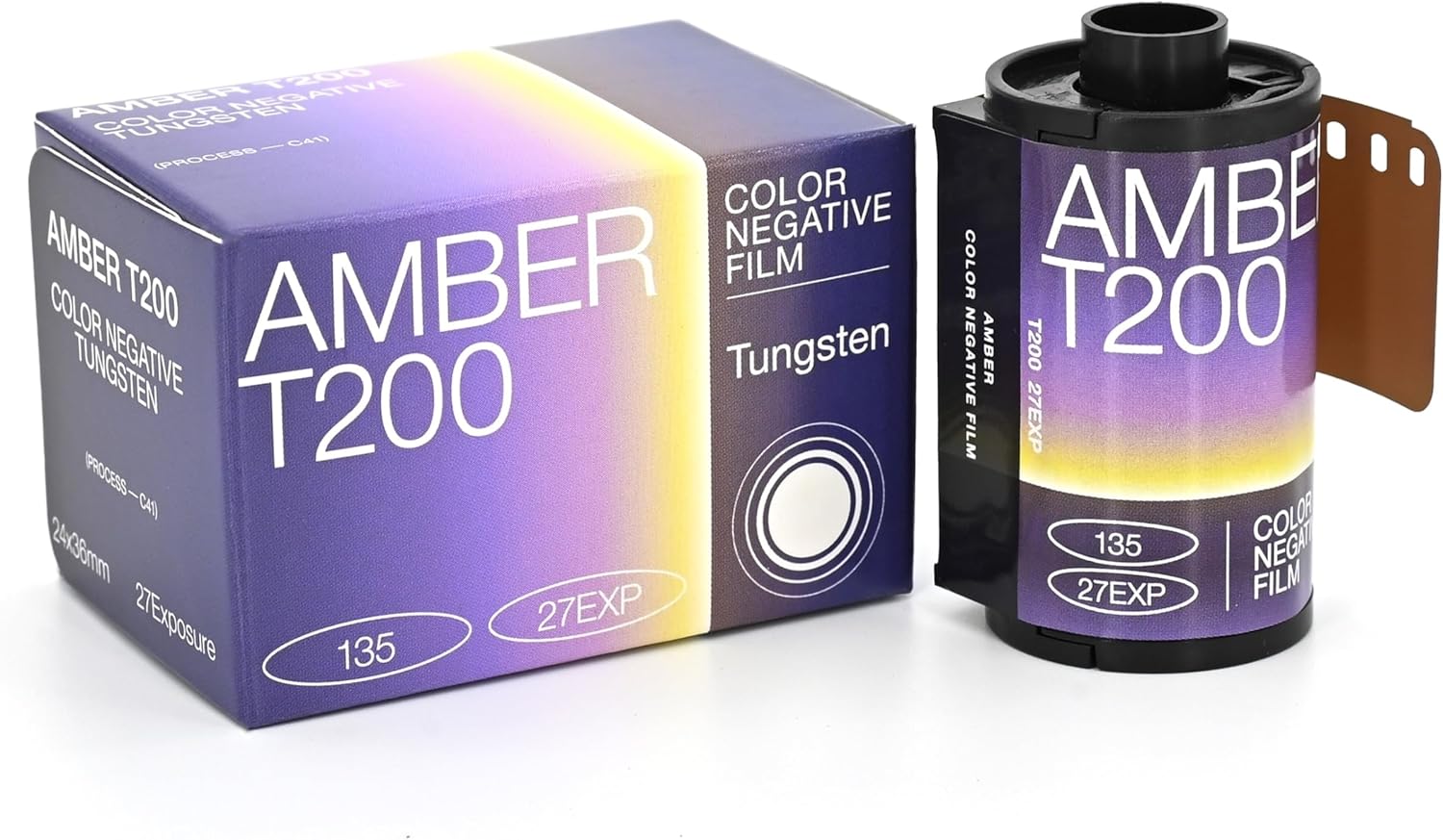 RETO Amber T200 1.378 in Color Negative Cine Film, 27 exposiciones, ISO200, 135, Cinematic, Estilo de imagen en movimiento, proceso C41