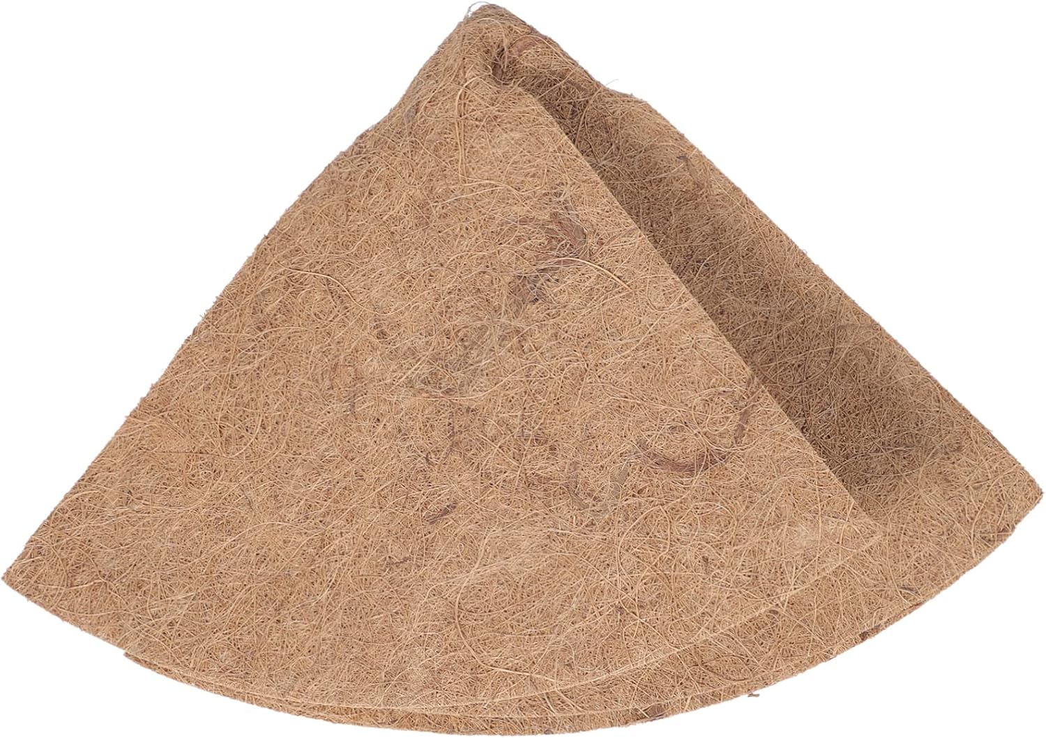 Hemobllo 2 alfombrillas para macetas, forro de coco natural, forro redondo de coco, forro de cesta de coco colgante, inserción de maceta, cestas