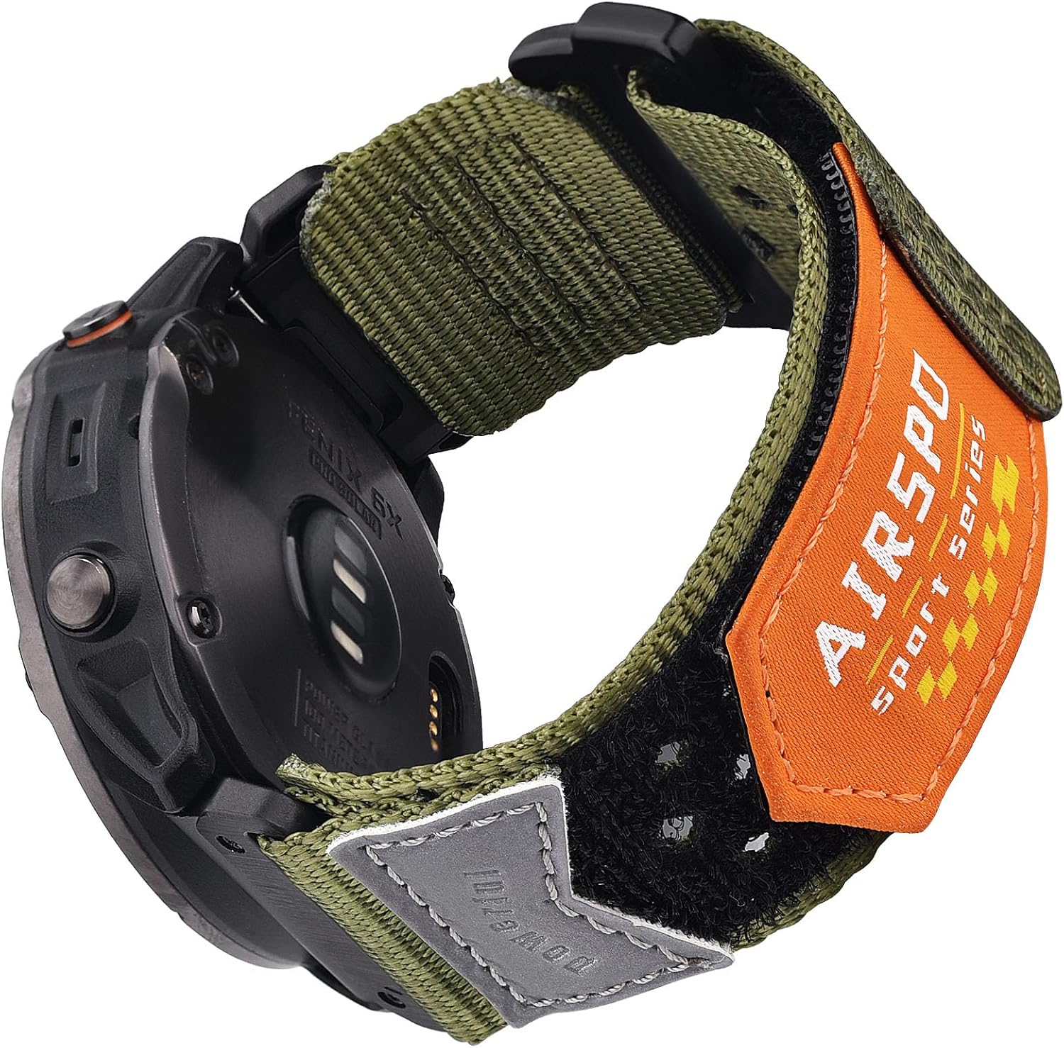 AIRSPO Correa de reloj Garmin Fenix 5X, 1.024 in Garmin Watch Band Nylon para Fenix 6X6X ProFenix 7XFenix 5X PlusFenix 3Tactix Delta Charlie, Garmin