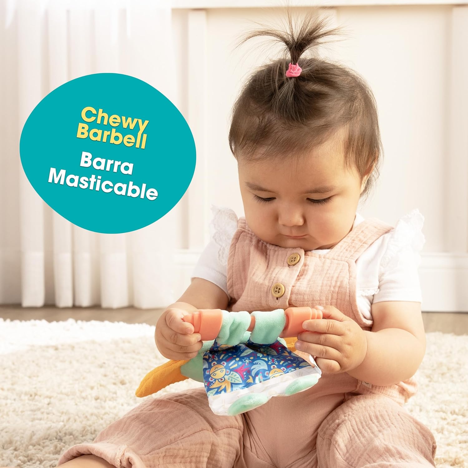 BEBE FUERTE Move & Groove Crinklie Elephant por Robin Arzon – Juguetes para bebés arrugados – Juguetes sensoriales para habilidades motoras finas –