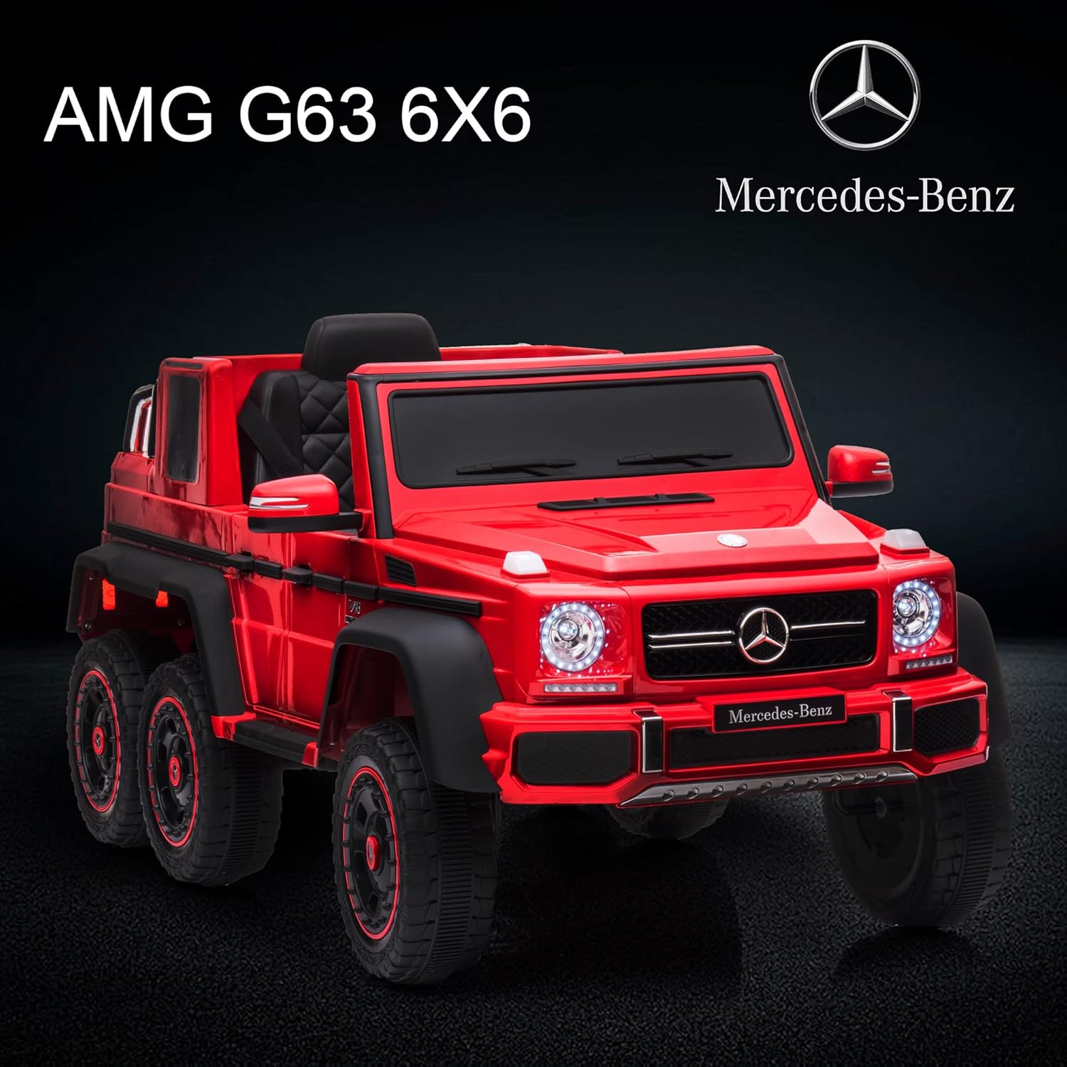 ccko Auto eléctrico para niños, vehículo eléctrico para niños de 24 V 200 W, auto eléctrico Mercedes-Benz con licencia para niños con amortiguador