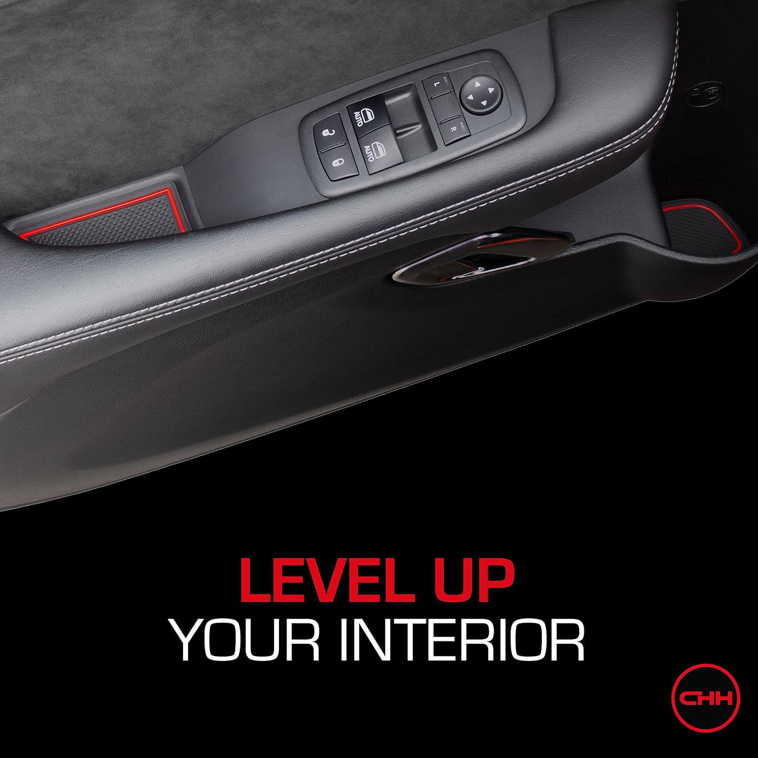 CupHolderHero Compatible con accesorios Dodge Challenger 2015-2024 Premium Custom Interior Antipolvo Antipolvo Insertos portavasos, tapetes de