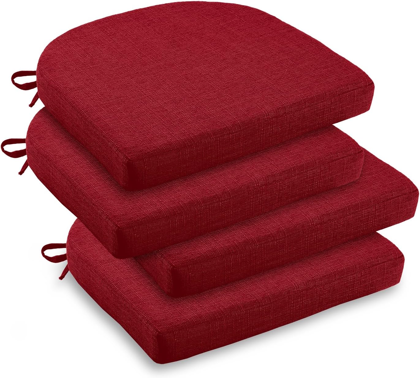 downluxe Cojines para sillas de interior para sillas de comedor, almohadillas de espuma viscoelástica texturizadas suaves y cómodas para sillas de