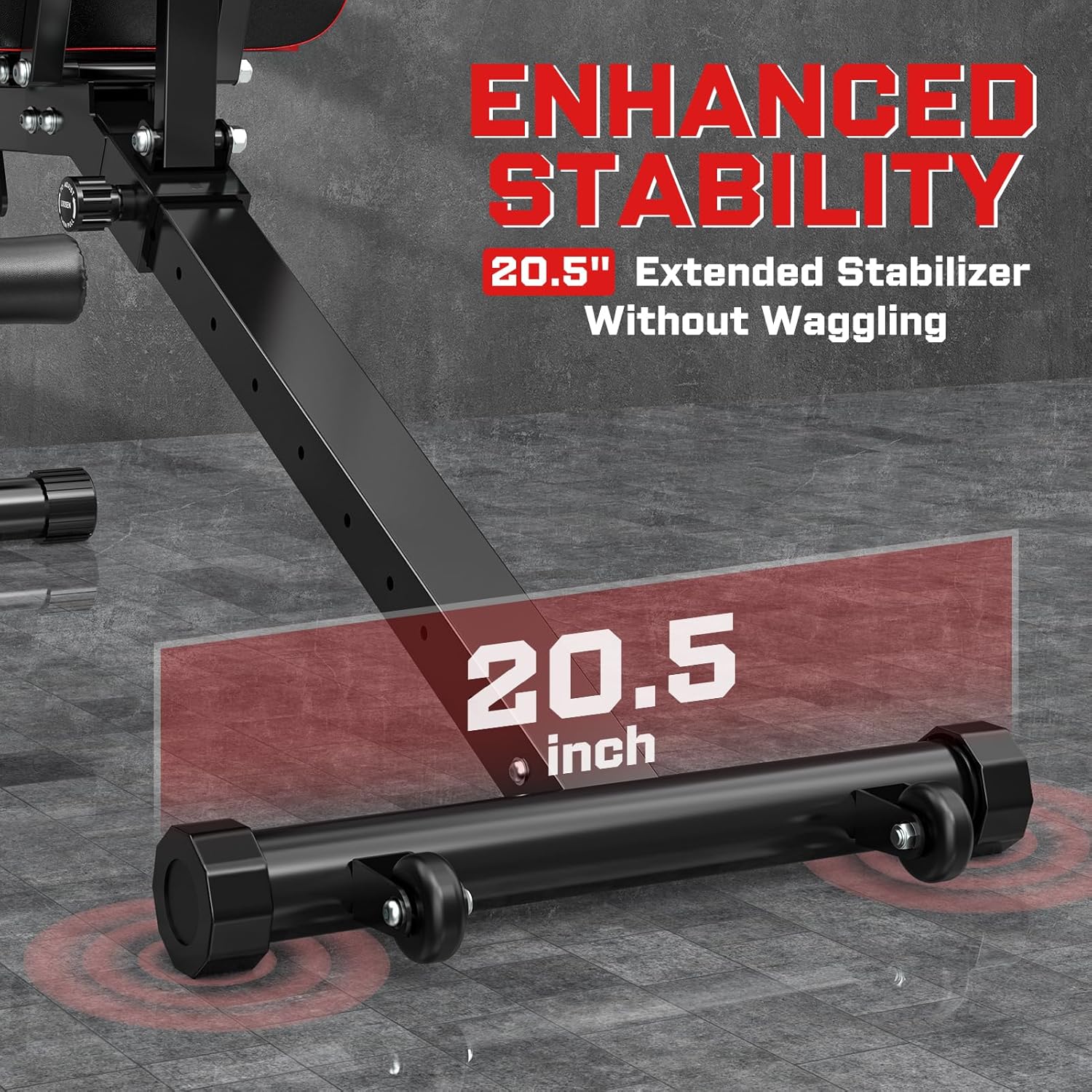 Fostoy Adjustable Weight Bench, 800lbs Workout Bench for Home Gym, Incline Decline Flat Exercise Bench Press for Full Body Strength Training with